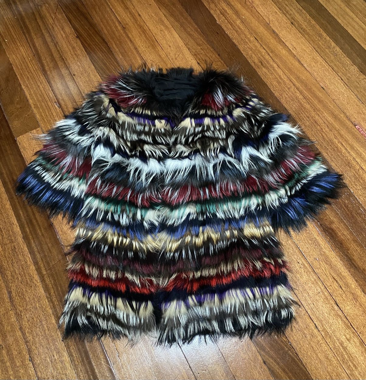 Other Punto Leather & Fur- Multicolor Fox Fur Jacket Size M / US 6-8 / IT 42-44 - 7 Thumbnail