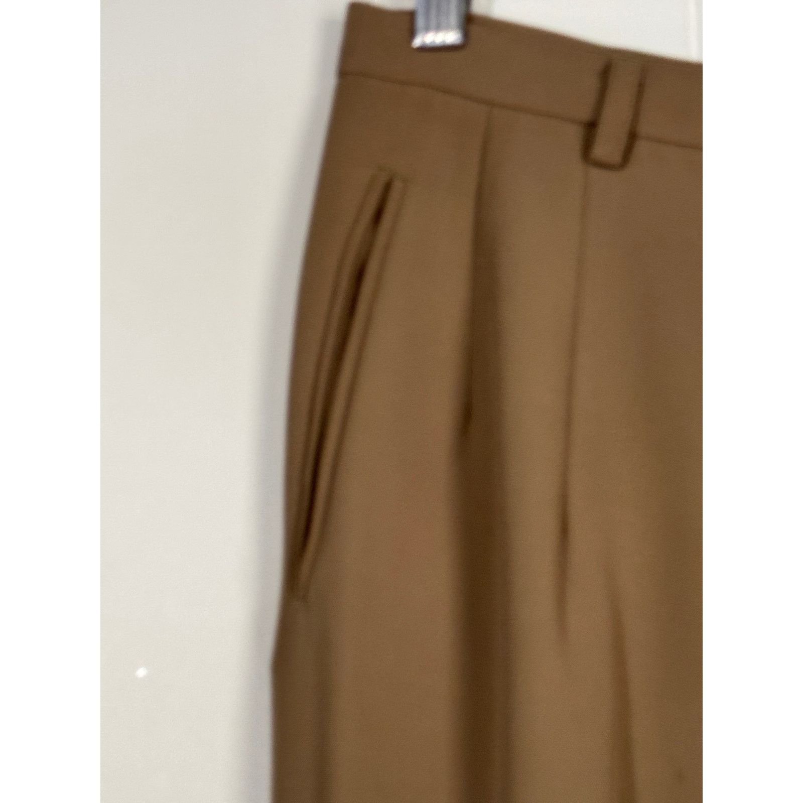 Other Max Studio Trousers Pleated Brown Dress Pants Size 11/12 Size 31" - 3 Thumbnail