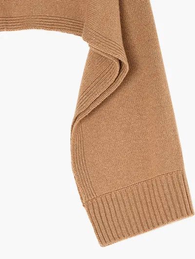 Jil Sander o1y0925 Size : OS / Cashmere Scarf in Camel Size ONE SIZE - 2 Thumbnail