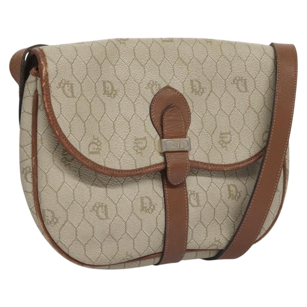 Dior DIOR Honeycomb Canvas Shoulder Bag Pvc Leather Beige Size ONE SIZE - 1 Thumbnail