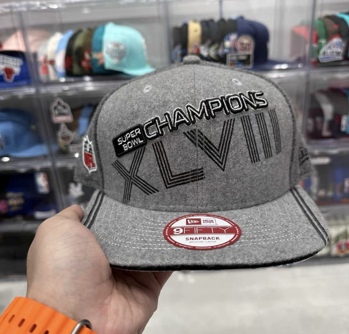 New Era New Era NFL Super Bowl Wool Flat Brim Baseball Cap J32 Size ONE SIZE - 2 Thumbnail