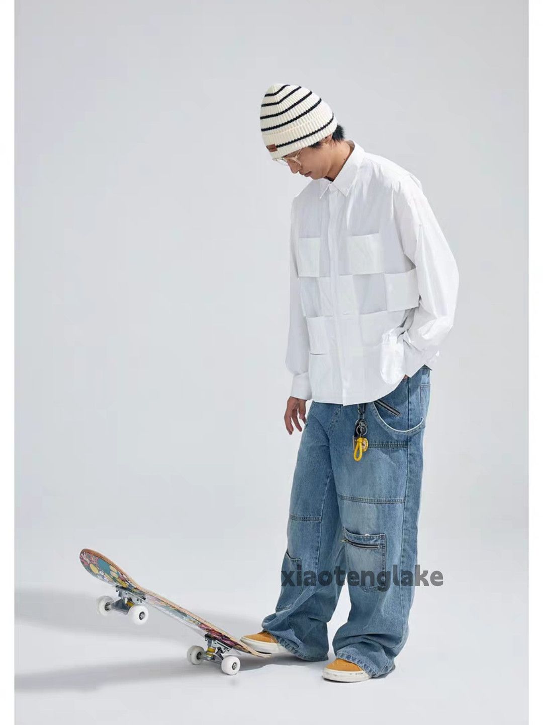 Vintage Unisex outdoor sports loose yuppie patchwork shirt Size US L / EU 52-54 / 3 - 5 Thumbnail
