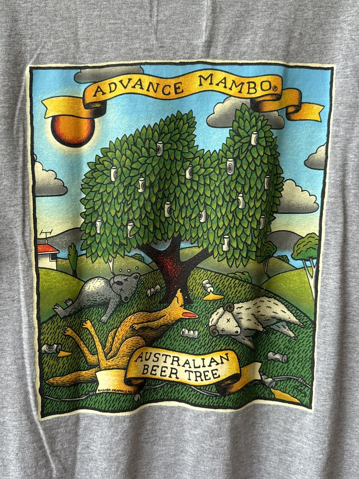 Mambo Vintage 2000 Advance Mambo Australian Beer Tree Graphic Tee Size US L / EU 52-54 / 3 - 4 Thumbnail