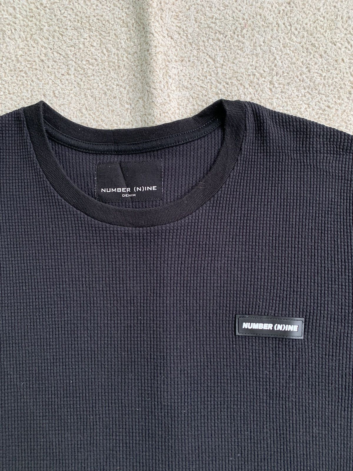 Japanese Brand × Number (N)ine × Vintage VTG Number Nine Denim Combat Tshirt Size US S / EU 44-46 / 1 - 3 Thumbnail