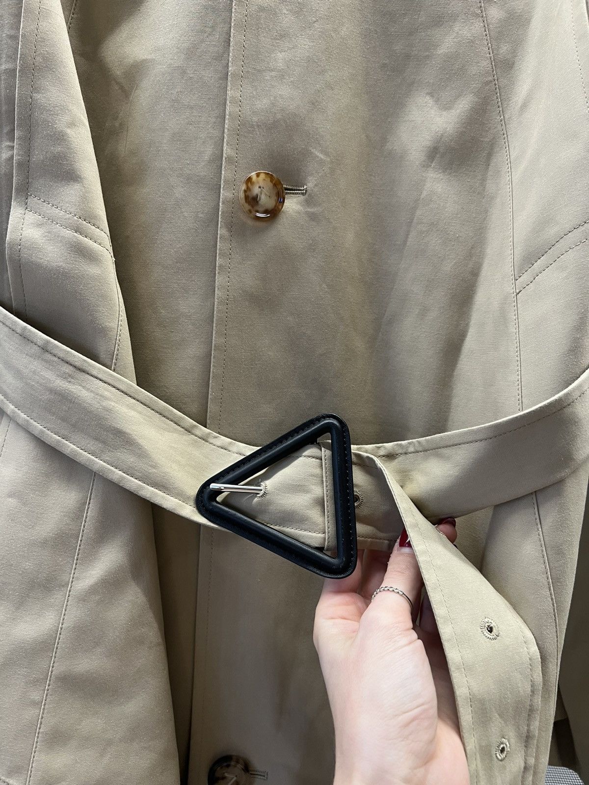 Bottega Veneta BOTTEGA VENETA Double-Breasted Trench Coat Size US L / EU 52-54 / 3 - 2 Thumbnail