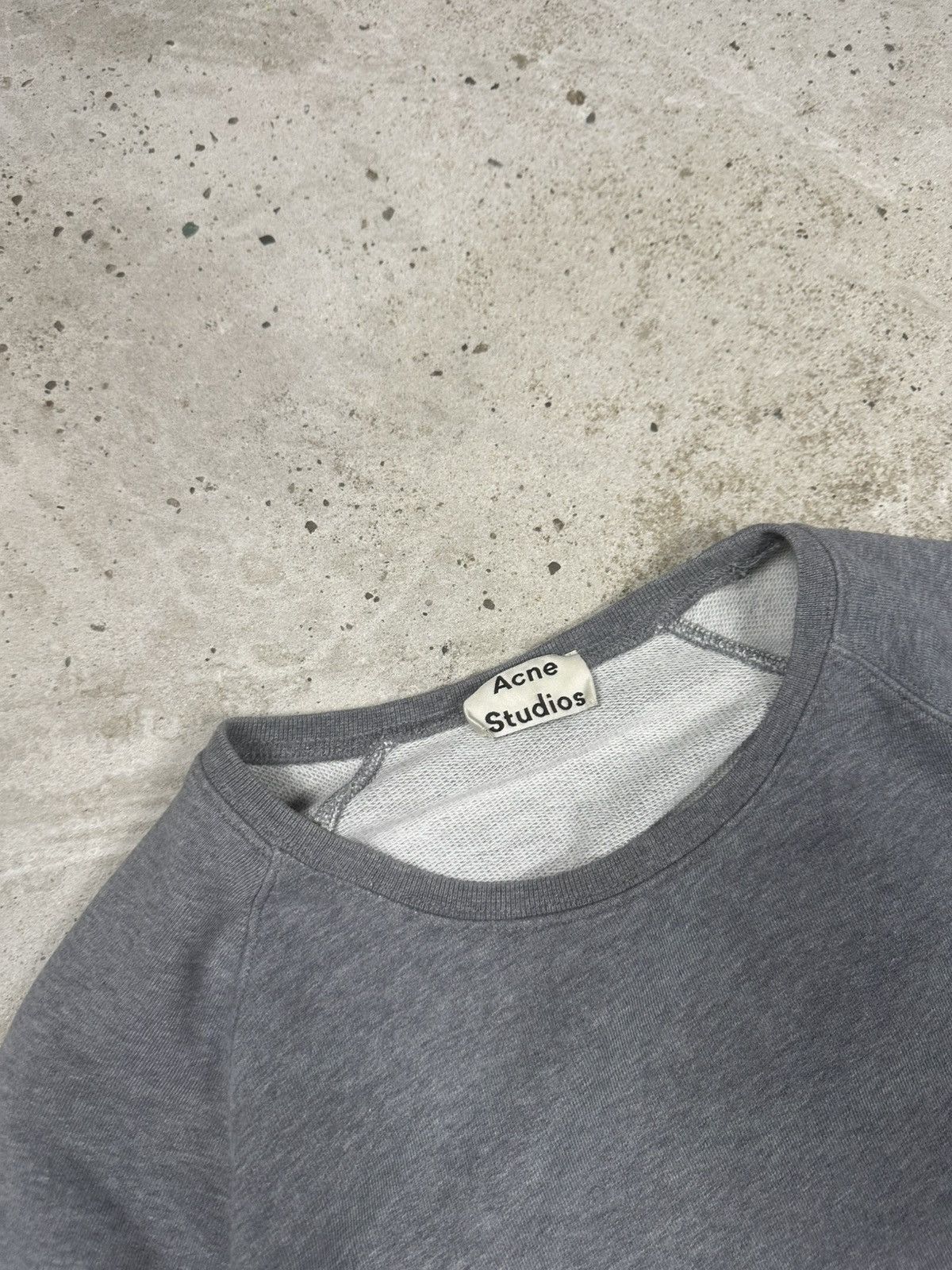 Acne Studios Acne Studios Distressed Style Gray Crewneck Sweatshirt Size US L / EU 52-54 / 3 - 7 Thumbnail