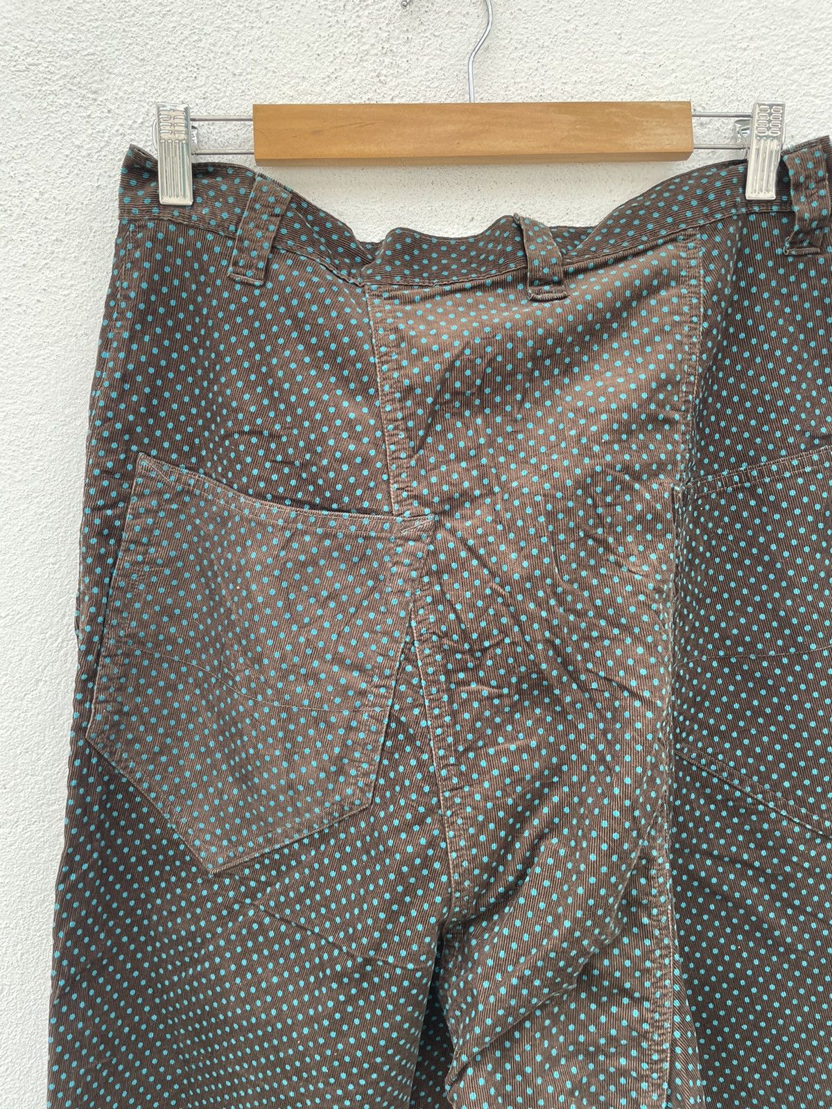 Frapbois Vintage Frapbois Drop Crotch Polka Dot Corduroy Light Pants Size US 31 - 14 Thumbnail