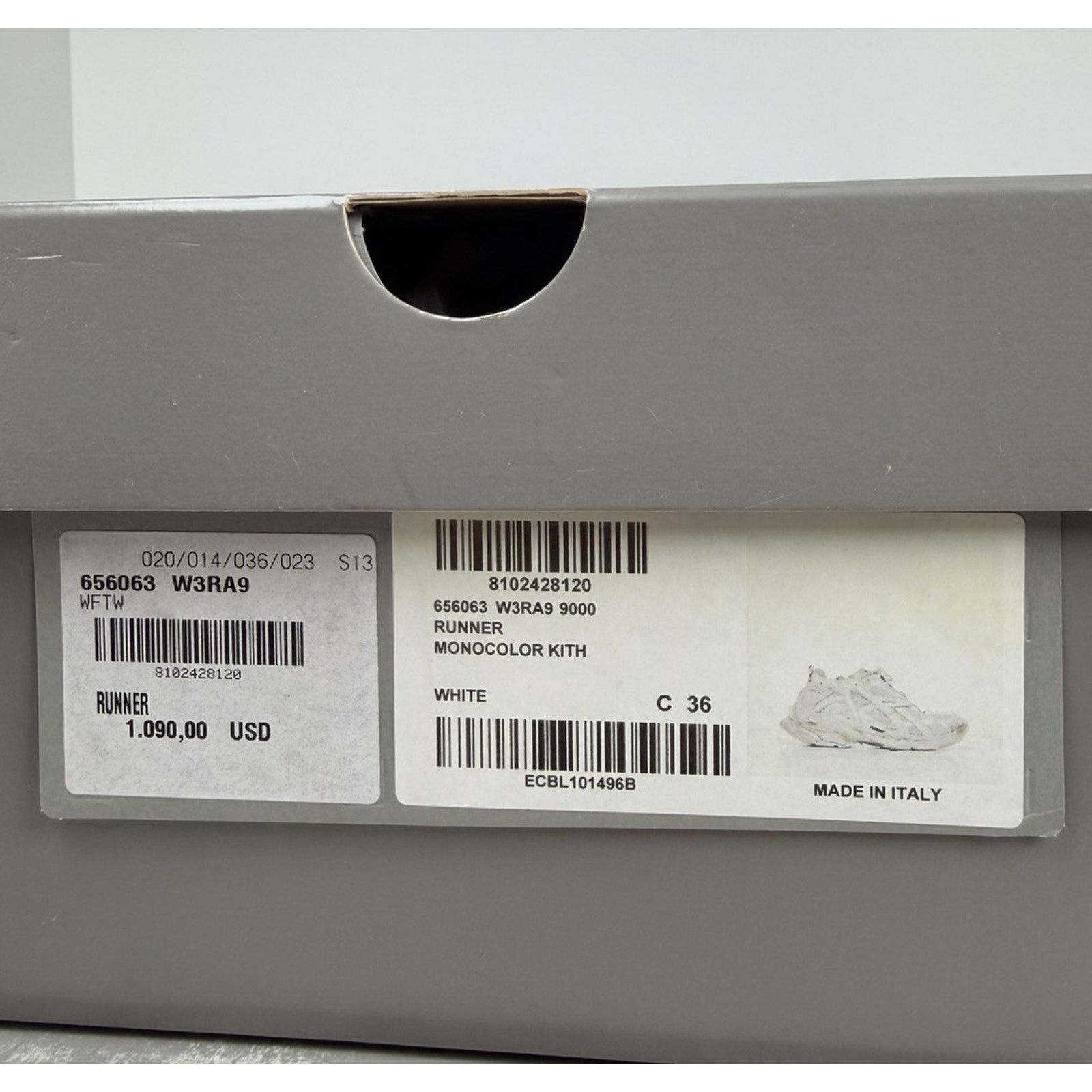 Balenciaga Size 36EU/6W - Balenciaga Runner Kith Distressed NEW Size US 6 / IT 36 - 9 Thumbnail