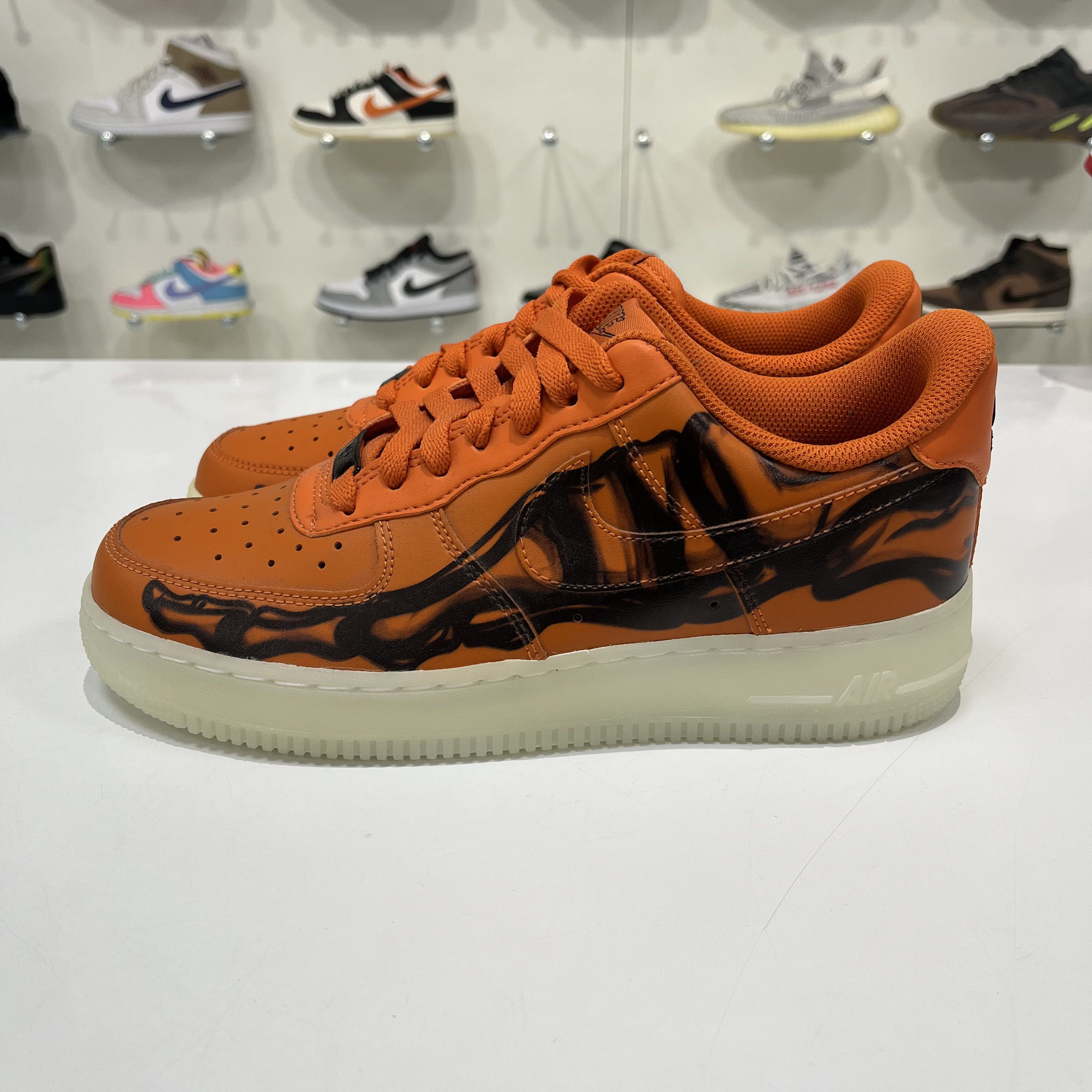 Nike Nike Air Force 1 Low Skeleton Orange Size US 7.5 / EU 40-41 - 2 Thumbnail