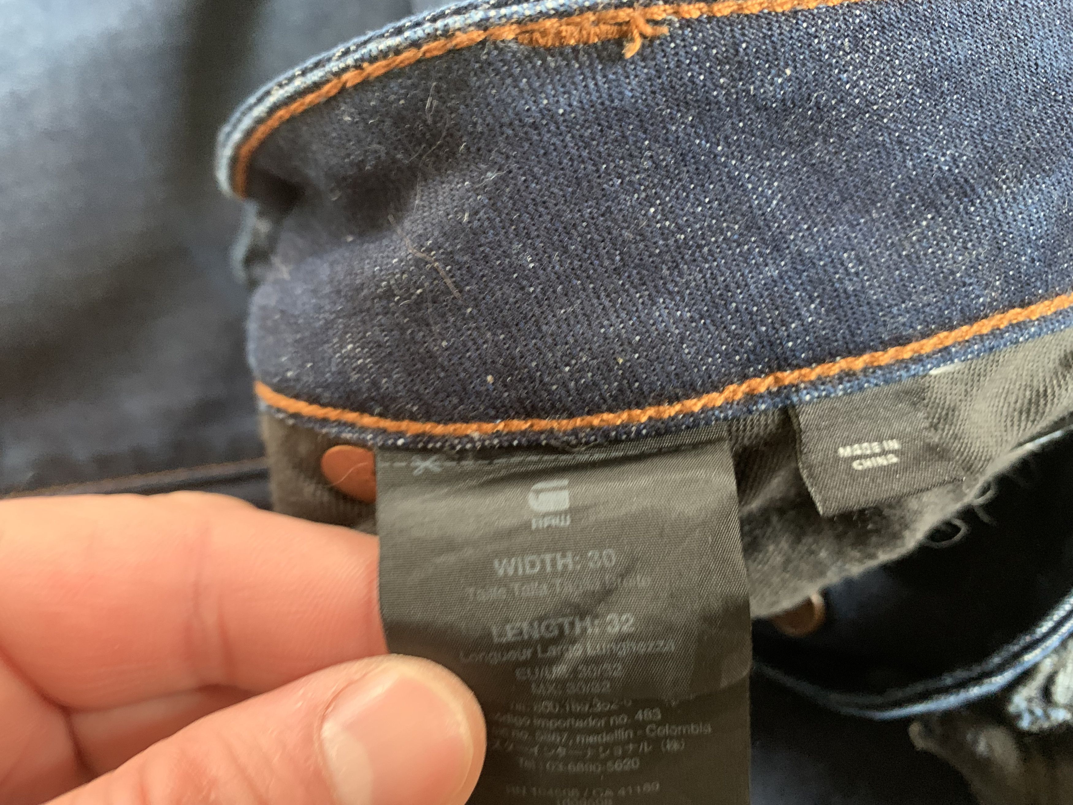 G-Star G-Star Raw D-Staq 5 Pocket Blue Jeans Size US 30 / EU 46 - 11 Thumbnail