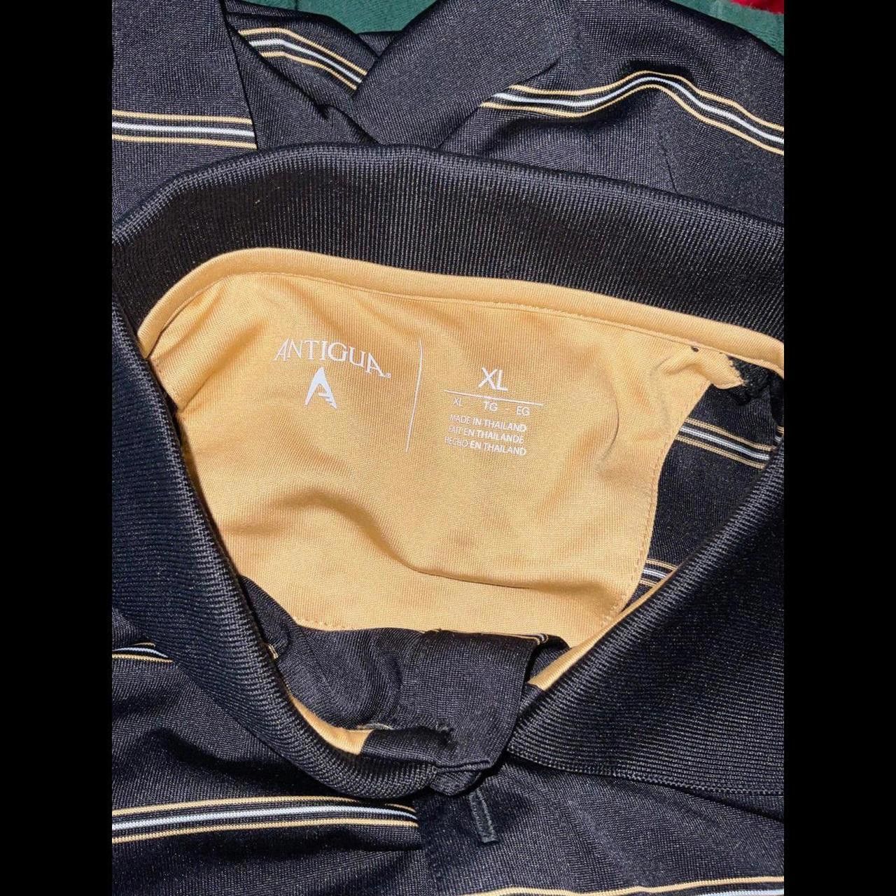 Designer Mens Used Black Gold Striped Size US XL / EU 56 / 4 - 2 Thumbnail