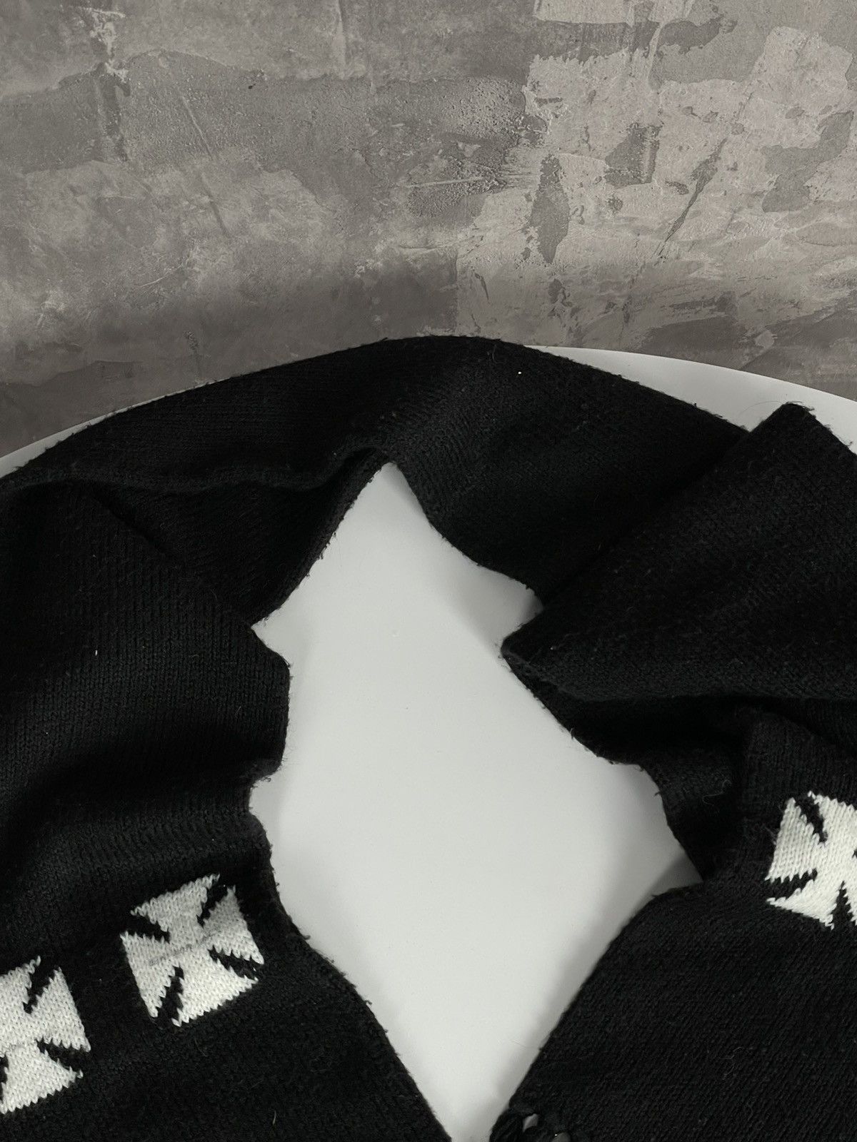 Japanese Brand × Vintage Japanese Brand Y2K Vintage Avant Garde Black Scarf Size ONE SIZE - 5 Thumbnail