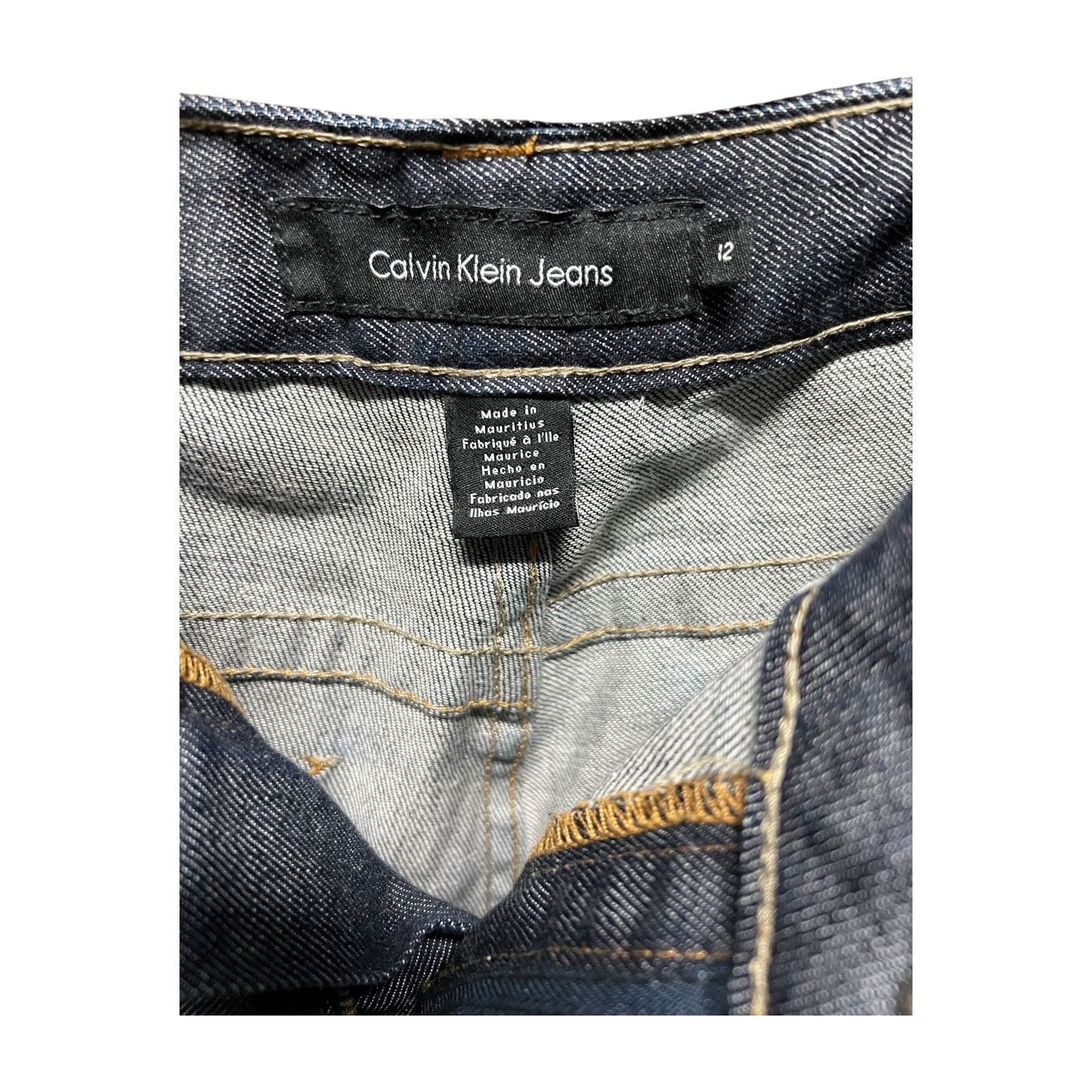 Calvin Klein Awesome Calvin Klein Jeans Straight Women's 12 Blue Dark Was Size 34" / US 12 / IT 48 - 6 Thumbnail