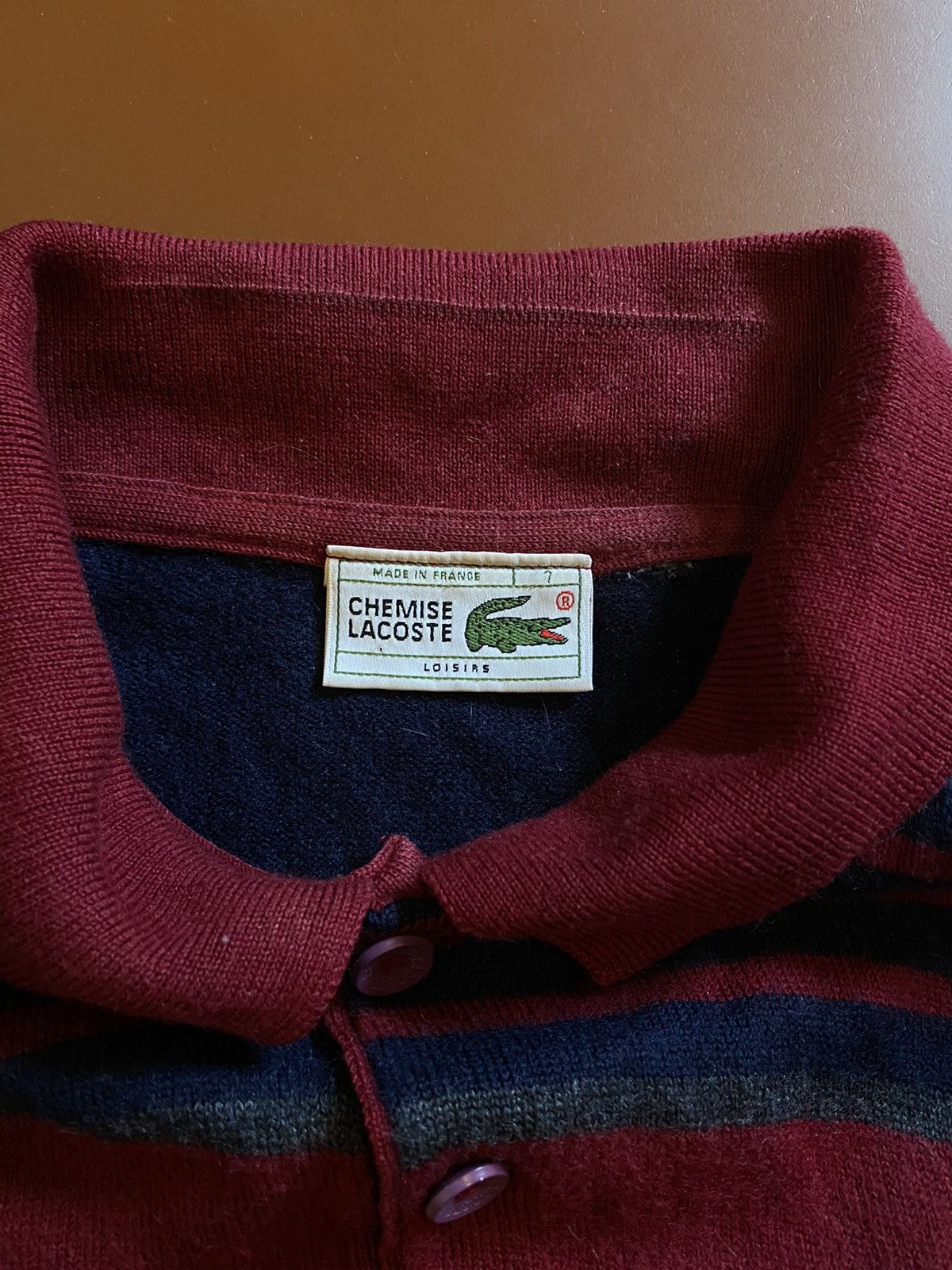 Lacoste × Vintage Vintage Lacoste Knit Sweater Large Size US L / EU 52-54 / 3 - 3 Thumbnail