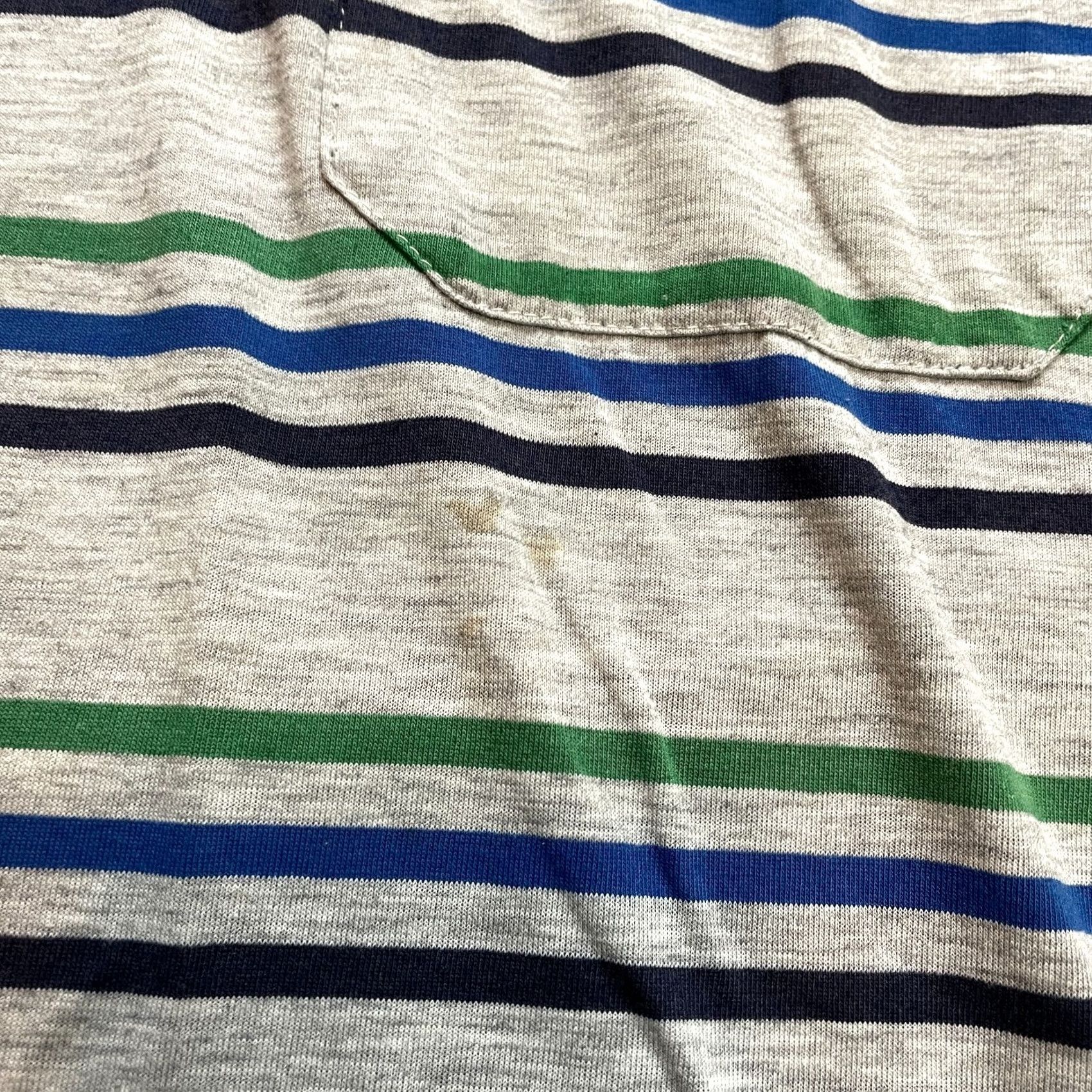 Vintage VINTAGE Array Polo Shirt Mens 44 XL Gray Striped Collared Golf Rugby Preppy Pocket Top Size US XXL / EU 58 / 5 - 4 Thumbnail