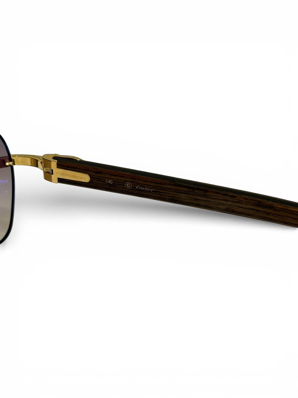 Cartier Cartier Brown Wood Frames *Custom Lenses* Size ONE SIZE - 7 Thumbnail