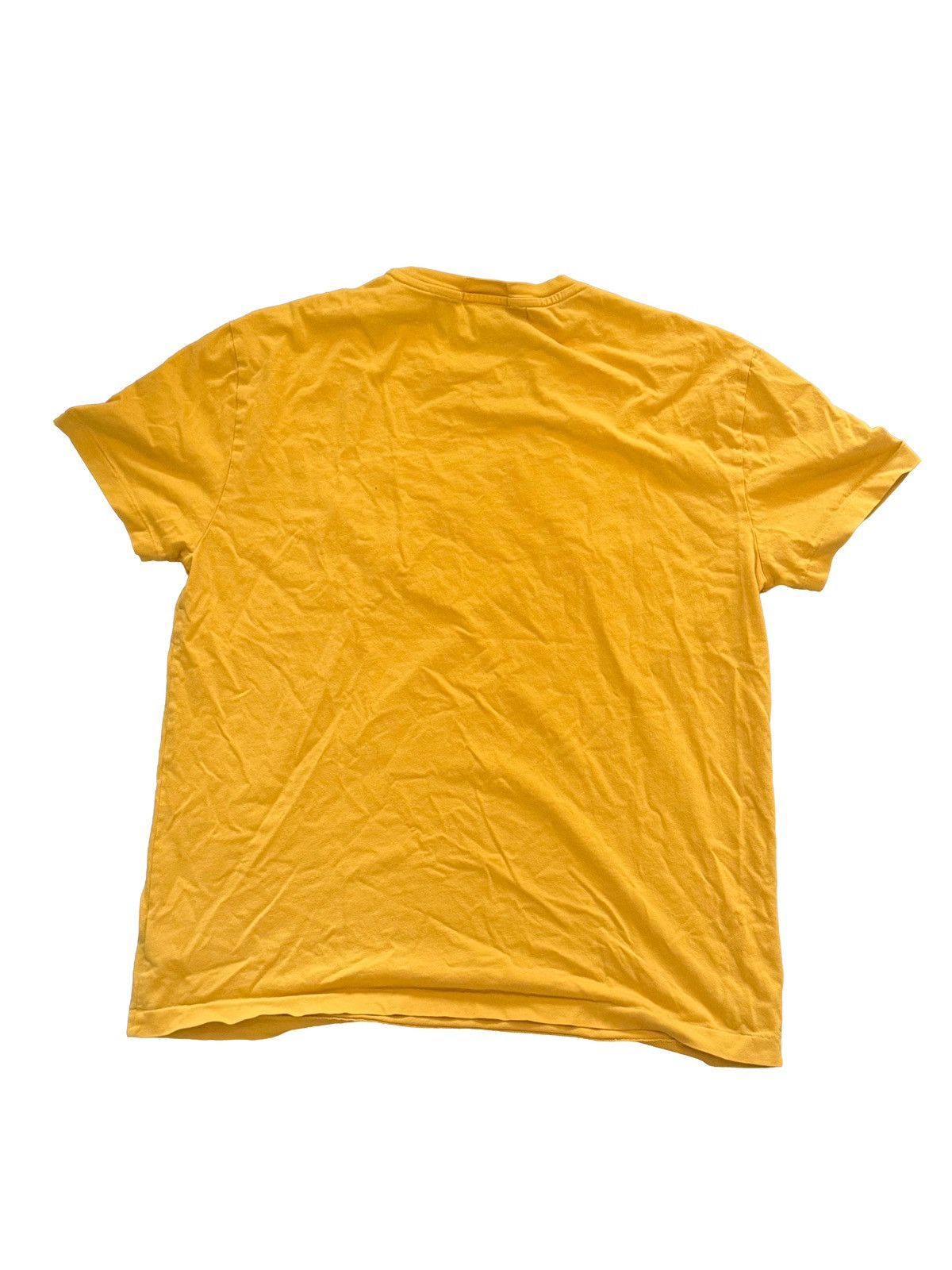 Polo Ralph Lauren Vintage Polo Ralph Lauren Big Spellout Tee – Mustard Yellow Size US M / EU 48-50 / 2 - 2 Thumbnail