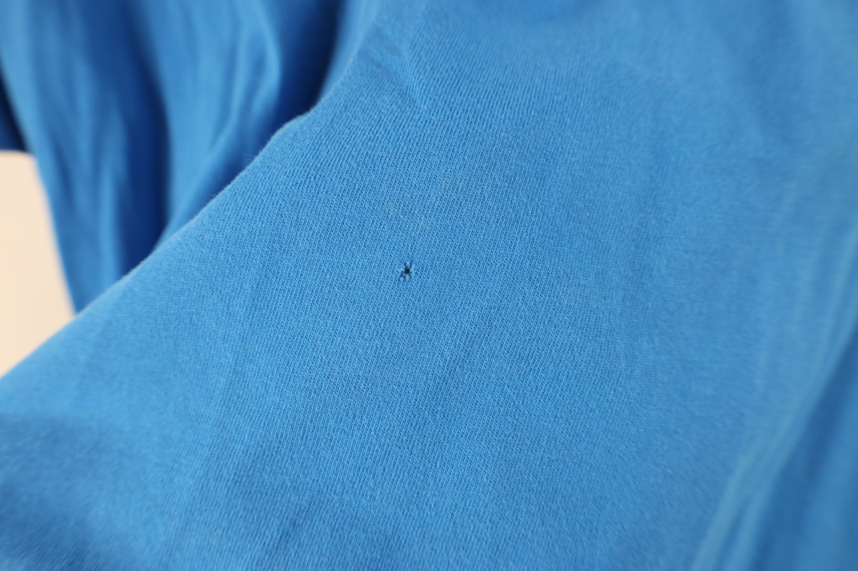 Lands' End Vintage Y2K Lands End Blank Short Sleeve T-Shirt Blue Cotton Size US L / EU 52-54 / 3 - 4 Thumbnail