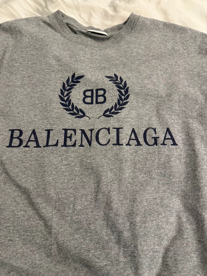 Balenciaga Balenciaga Double-B wheat-ear printed short sleeve Size US XS / EU 42 / 0 - 4 Thumbnail