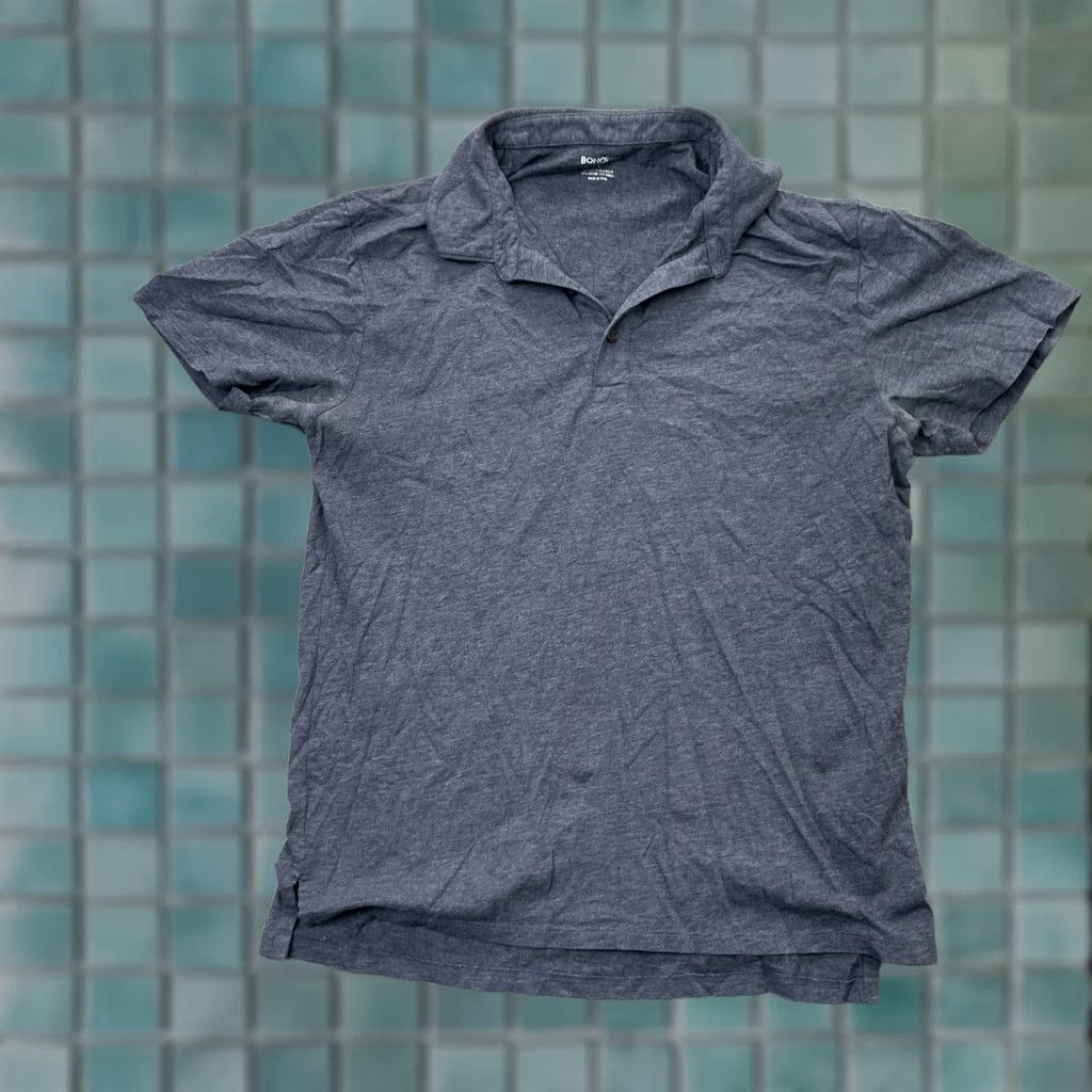 Bonobos Bonobos Polo Shirt Mens Large Gray Slim Fit Cotton Stretch Golf Tennis Preppy Size US L / EU 52-54 / 3 - 1 Thumbnail