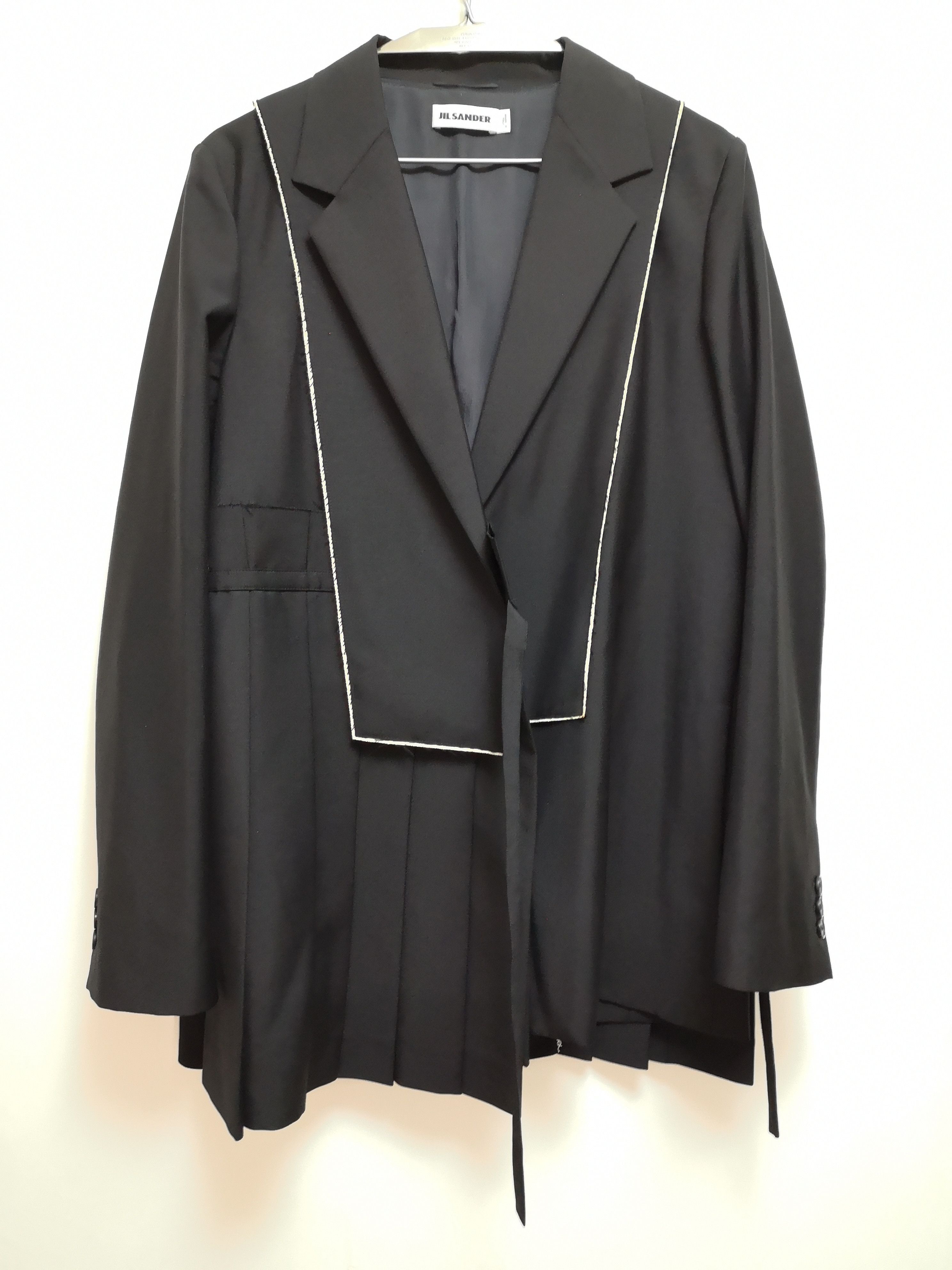 Jil Sander Wool Mohair Pleated Blazer Jacket Size S / US 4 / IT 40 - 1 Thumbnail