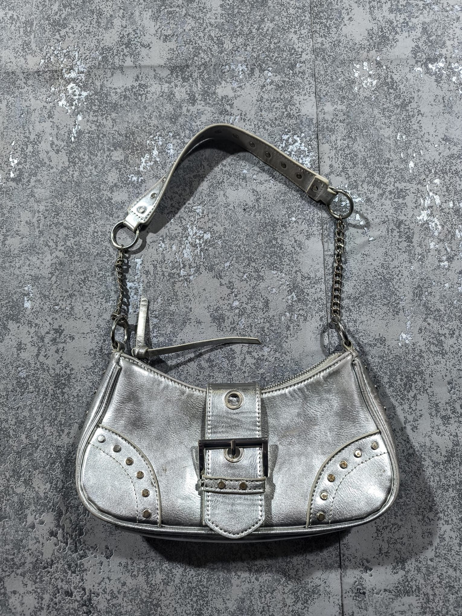 Hysteric Glamour Metallic Silver Y2k Shoulder-Bag Size ONE SIZE - 2 Thumbnail