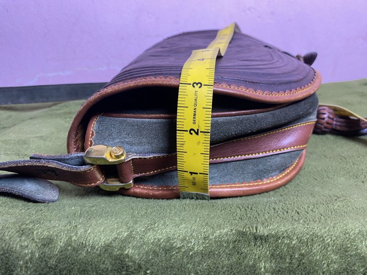 Loewe LOEWE Caza cordoban green suede and brown leather Size ONE SIZE - 20 Thumbnail