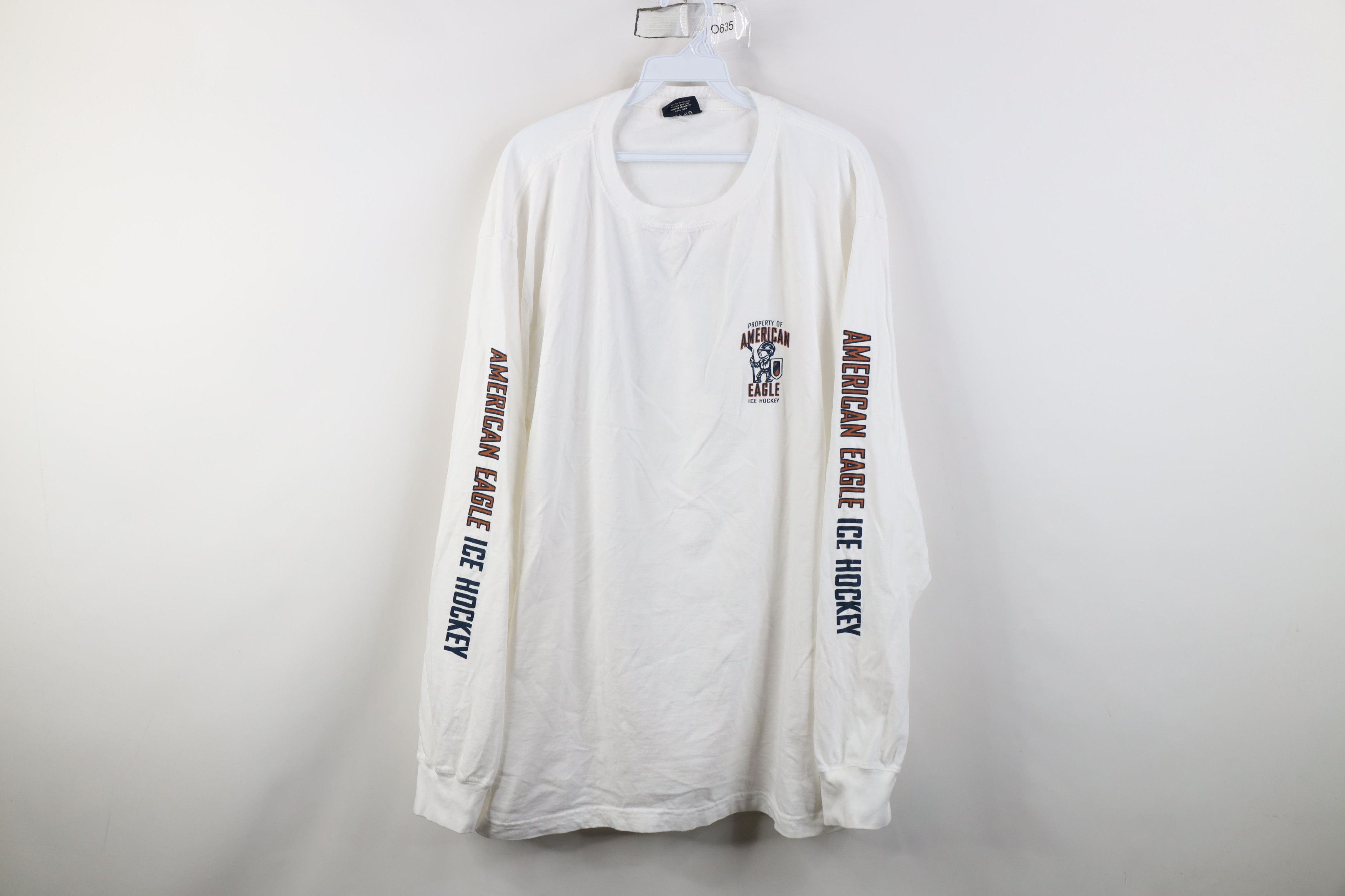 American Eagle Outfitters Vintage 90s Y2K American Eagle Hockey Long Sleeve T-Shirt Size US XL / EU 56 / 4 - 1 Thumbnail