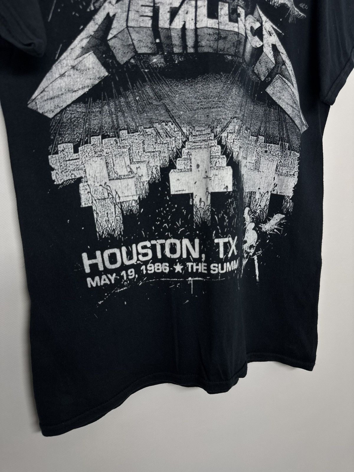 Gildan Vintage Y2K METALLICA PRINT ABSTRACT ANGRY SKELETON Size US S / EU 44-46 / 1 - 5 Thumbnail