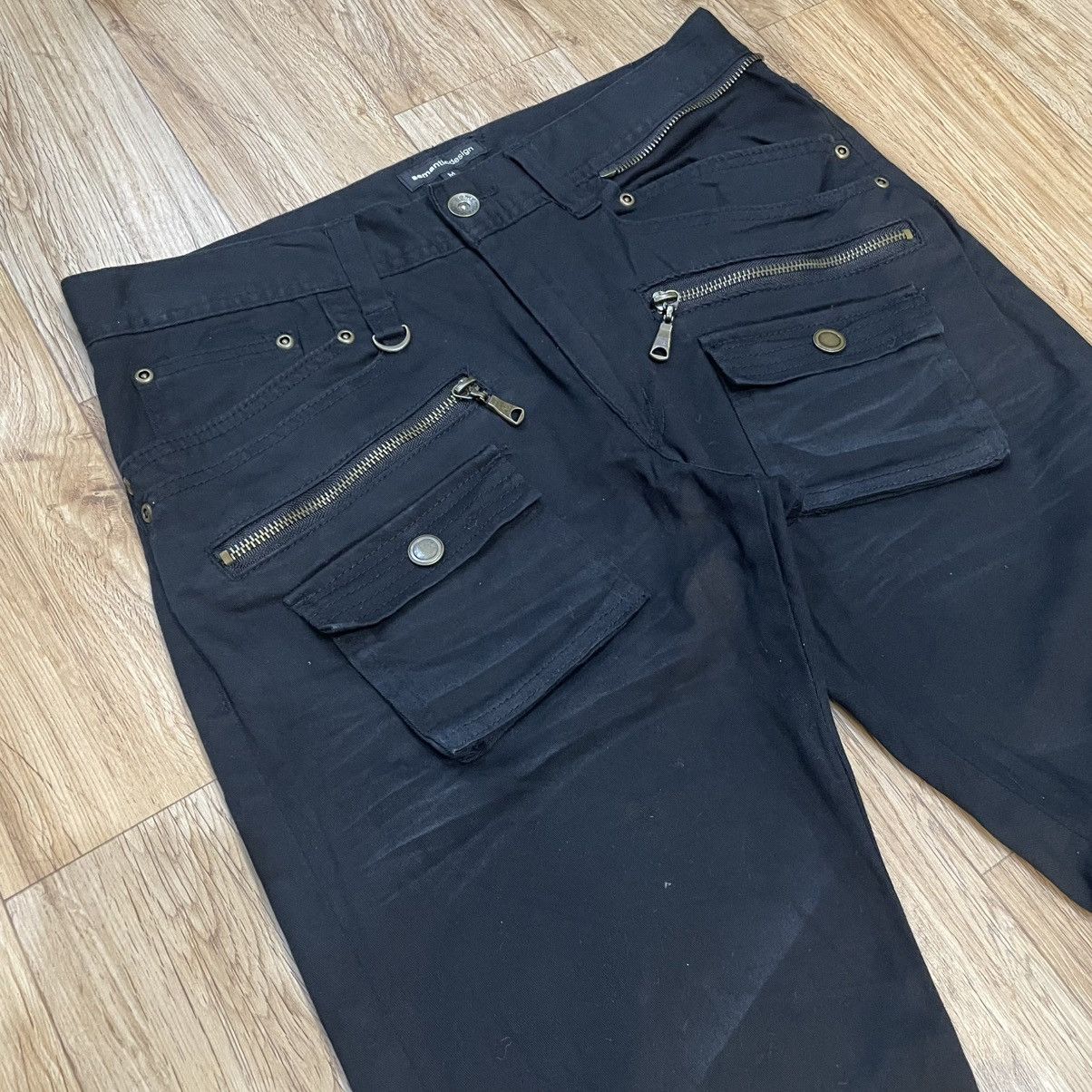 semanticdesign Semantic Design Ruched Cargo Pants Multi Pocket Punk Style Size US 31 - 2 Thumbnail