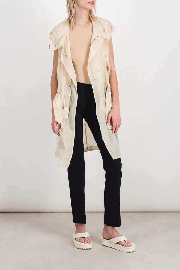o1y0625 Hooded Coat in Beige