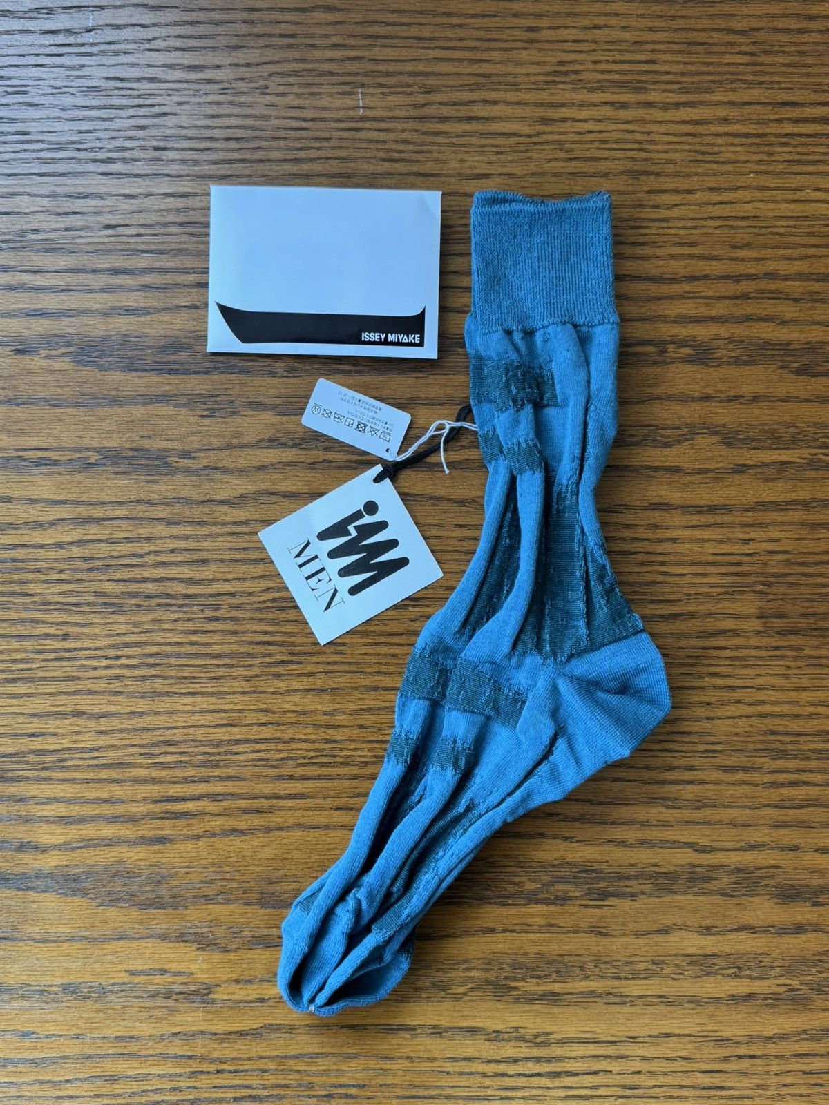 Homme Plisse Issey Miyake × Issey Miyake Issey Miyake IM Men HOGUSHI Socks Blue Size ONE SIZE - 1 Thumbnail