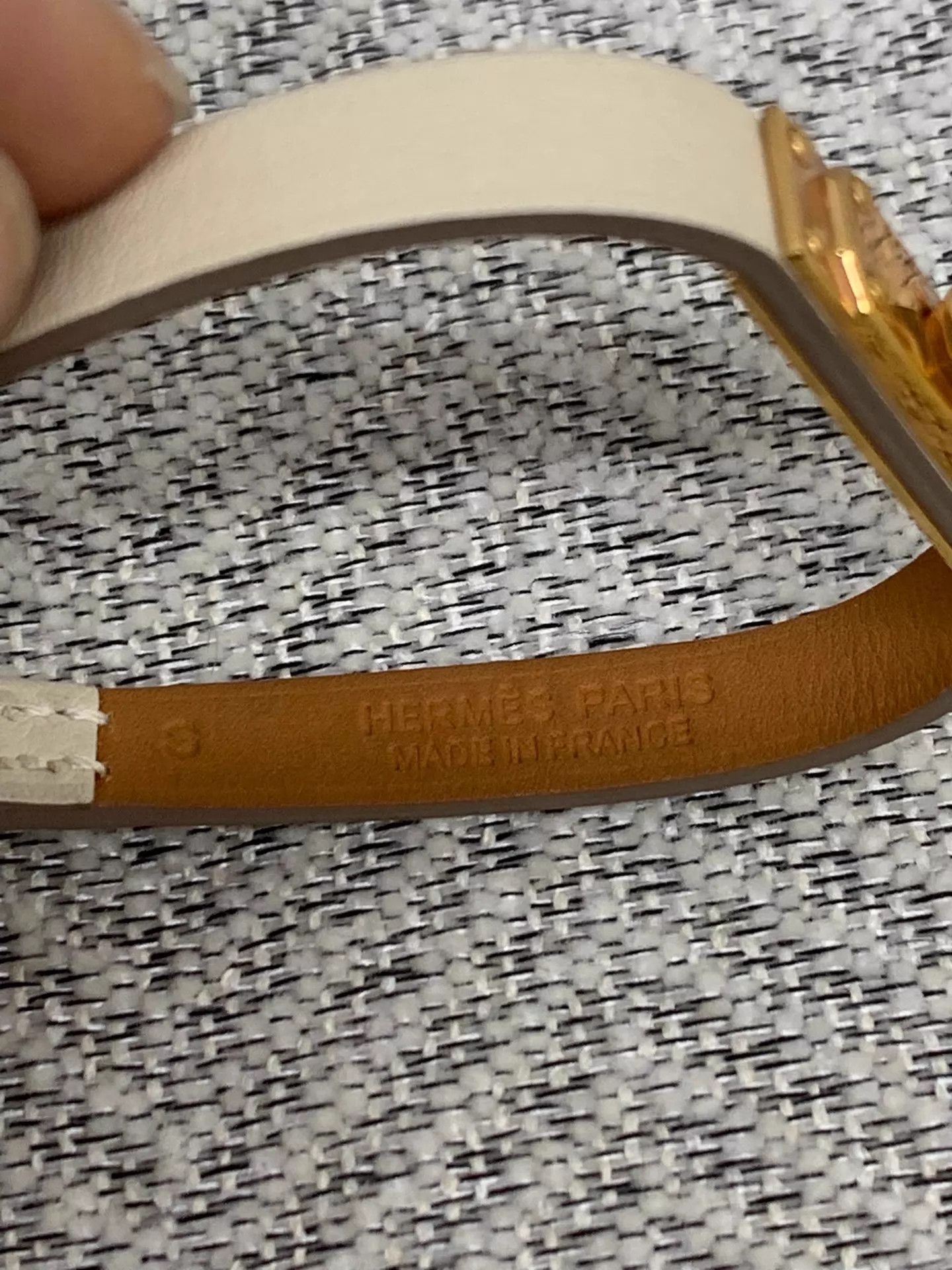Hysteric Glamour Hermes Beige Gold Clasp Bracelet Size S New Size ONE SIZE - 7 Thumbnail