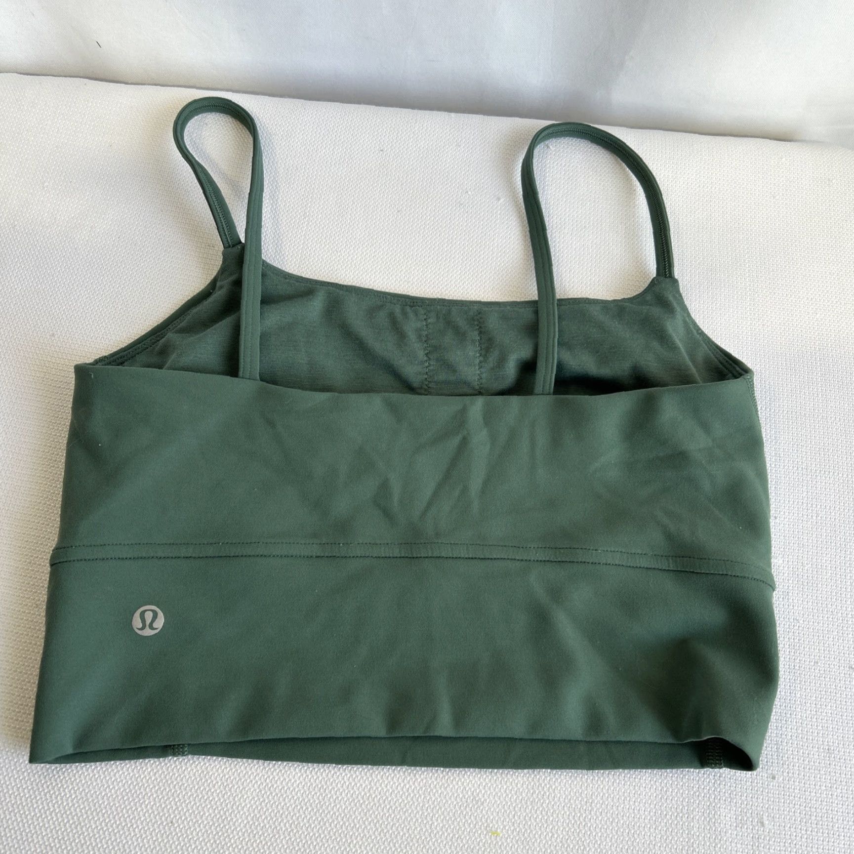 Lululemon Lululemon Tank Top Women’s Sz 4 Green Square Neck Longline Built-In Bra Camisole Yoga Gym & Training Women's Tank Top Size S / US 4 / IT 40 - 3 Thumbnail