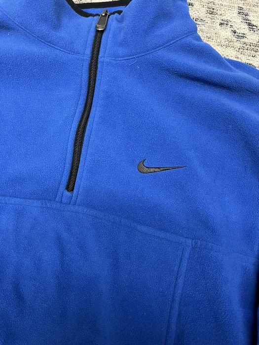 nike half zip fleece black