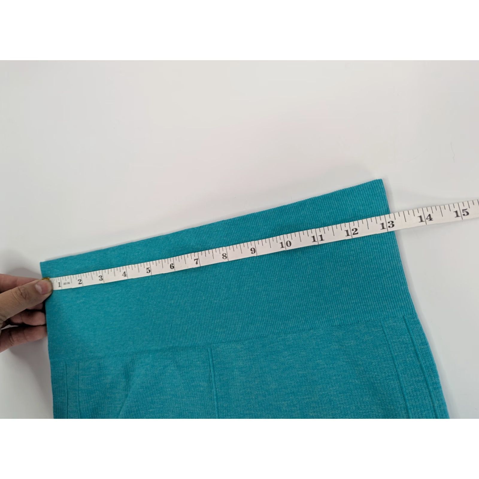 Lululemon Lululemon Flow & Go Cropped Leggings Teal Bali Breeze Seamless Size 6 W6HAVS Size 28" / US 6 / IT 42 - 5 Thumbnail