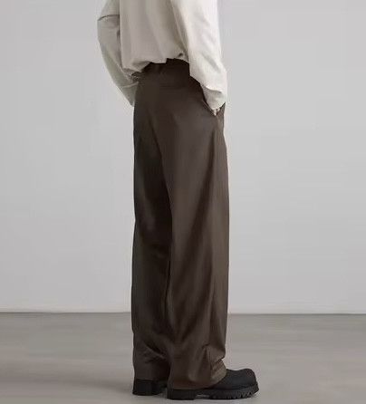Vintage High Waist Straight Wide Leg Pleated Pants / Trousers Size US 33 - 3 Thumbnail