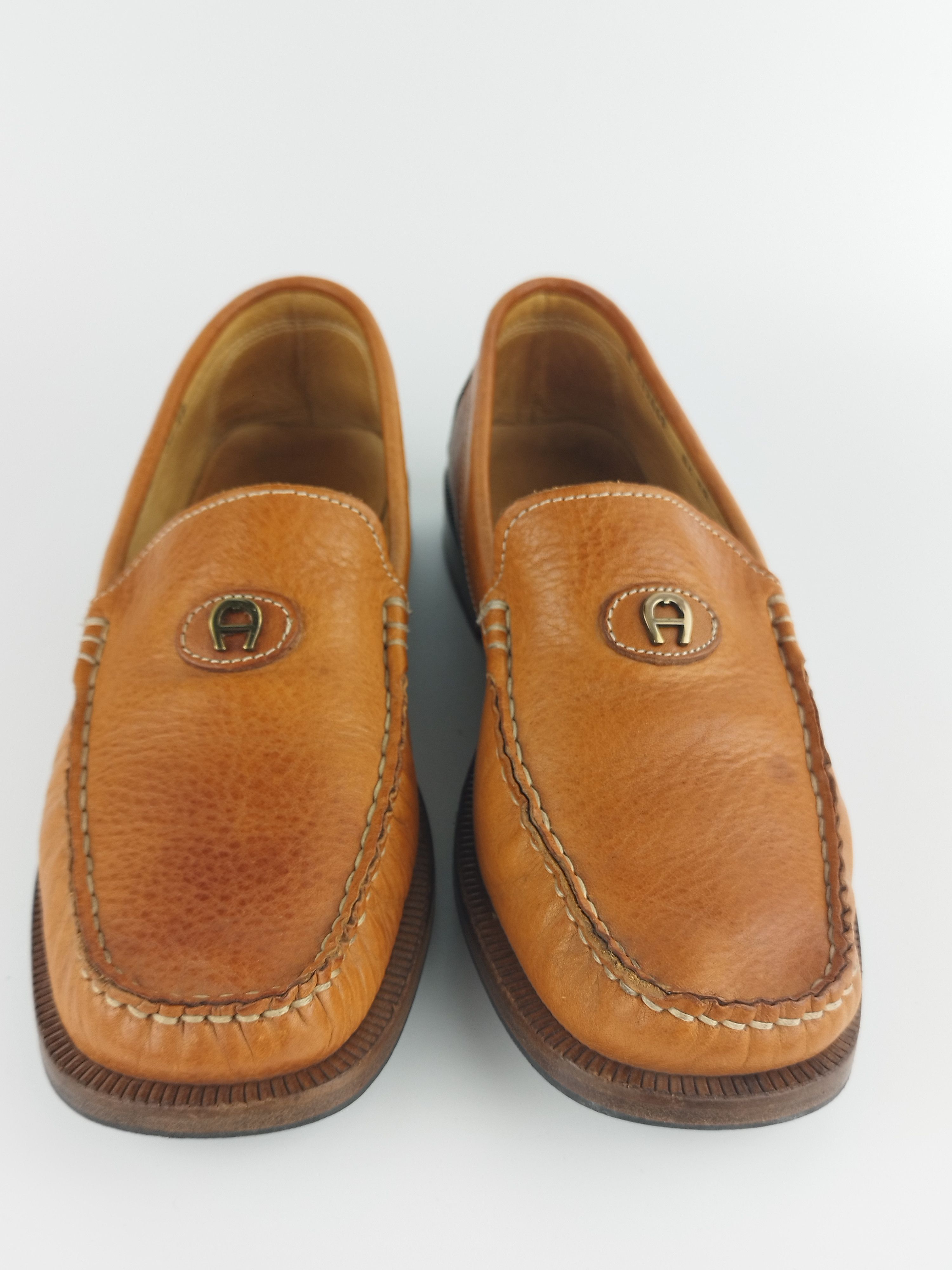 Aigner Aigner leather Moccassins in brown leather Size US 7 / IT 37 - 3 Thumbnail