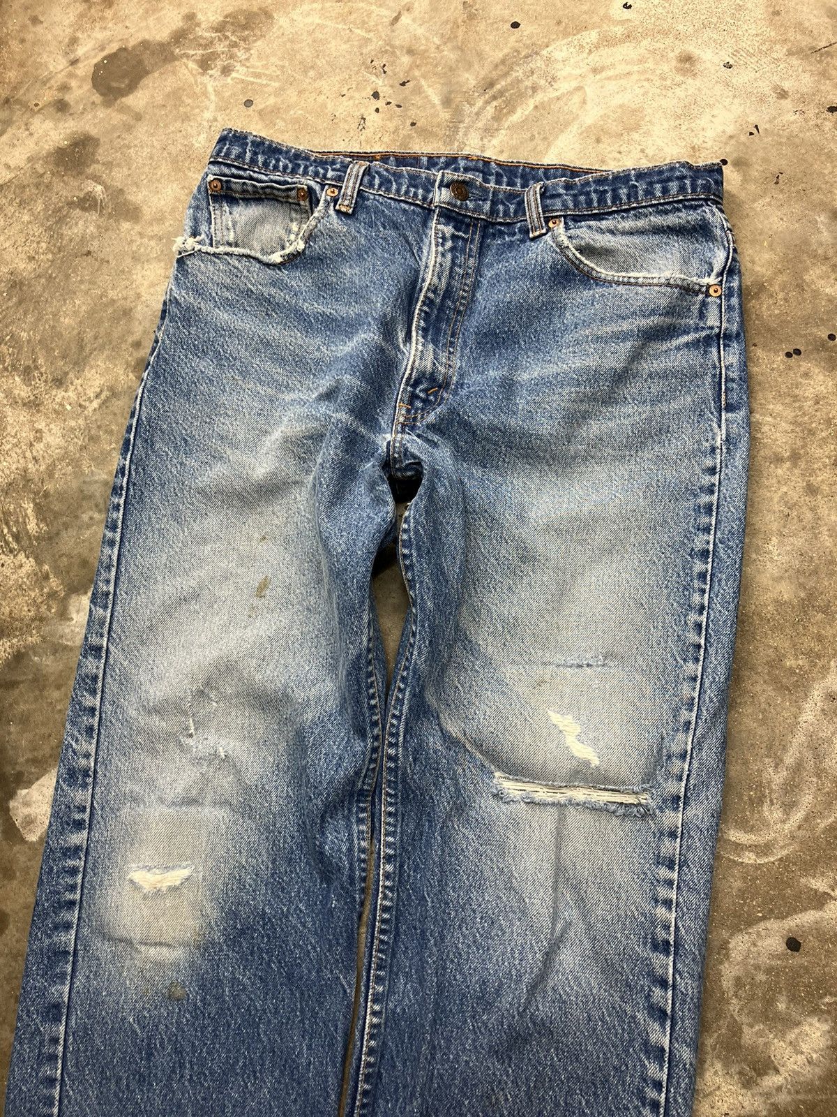 Levi's × Vintage Levi’s 505 Nicely Faded Worn Look Size US 34 / EU 50 - 1 Thumbnail