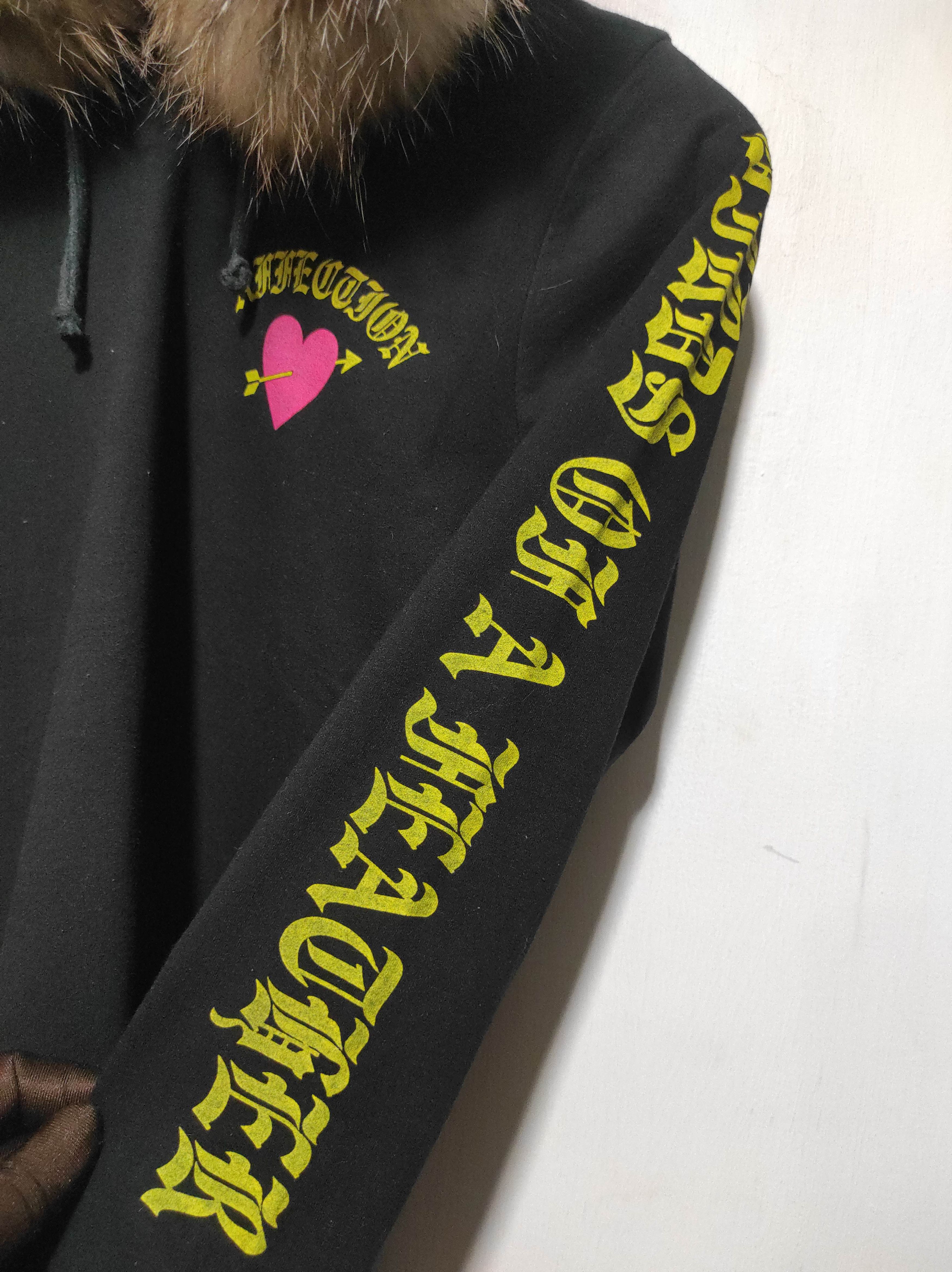 Hysteric Glamour Black Love Cross Fur Hoodie i6w9 LBG style Size US XXS / EU 40 - 9 Thumbnail