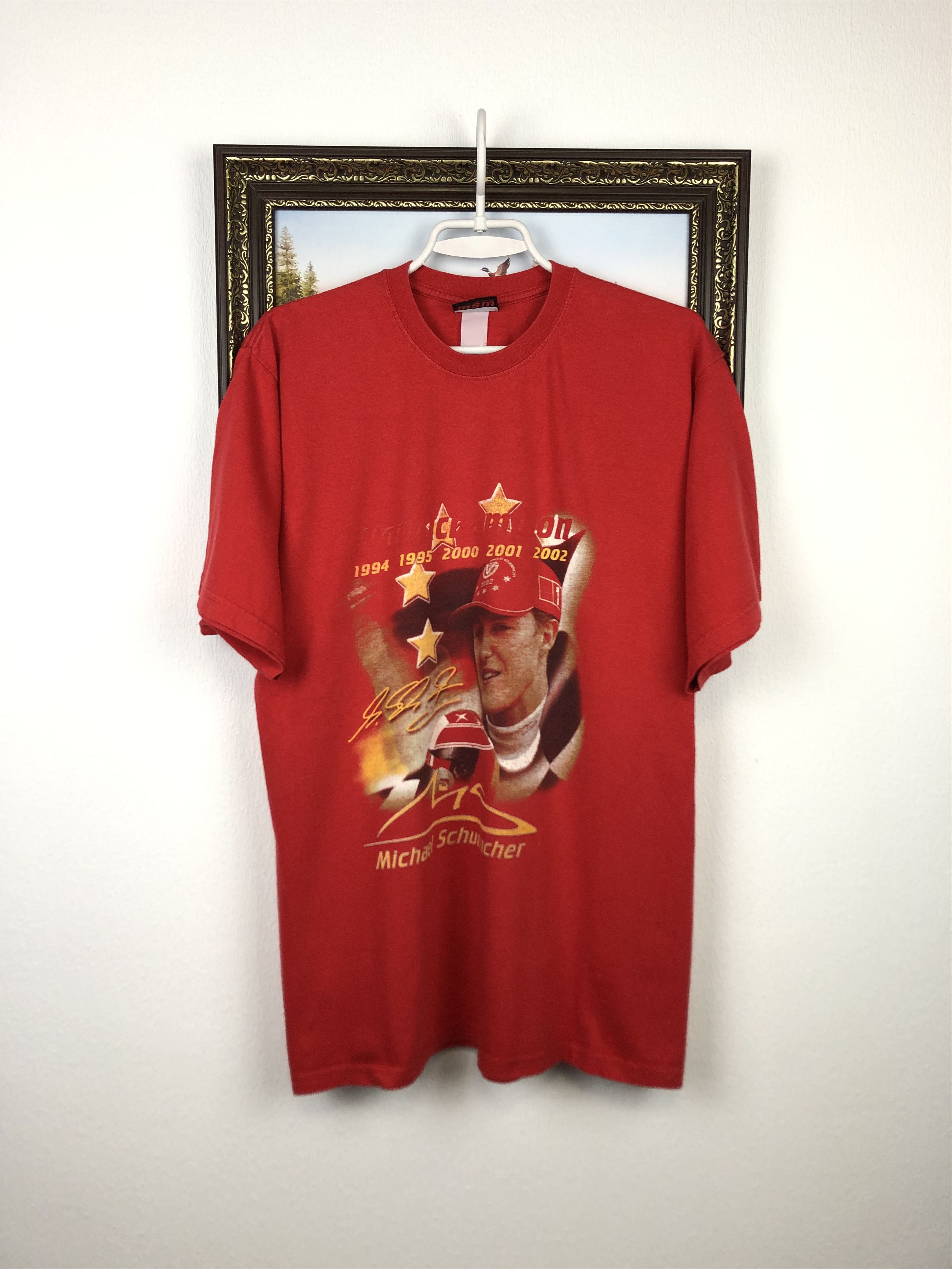 Ferrari Vintage 2000 Ferrari Michael Schumacher Shirt Racing Jersey Size US L / EU 52-54 / 3 - 1 Thumbnail