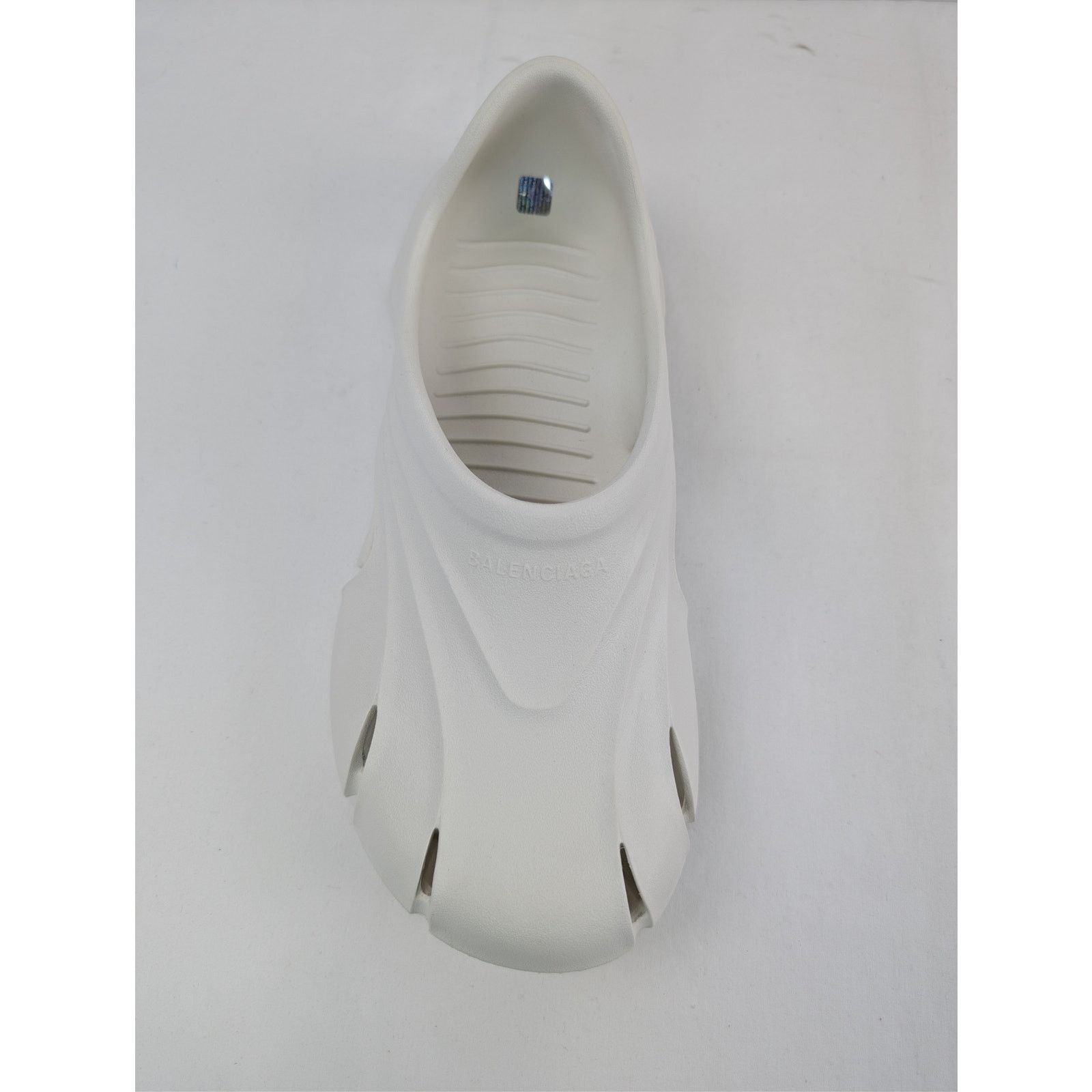 Balenciaga o1rshd1 Classic Mold Closed Slide Sandals in Eggshell Size US 13 / EU 46 - 15 Thumbnail