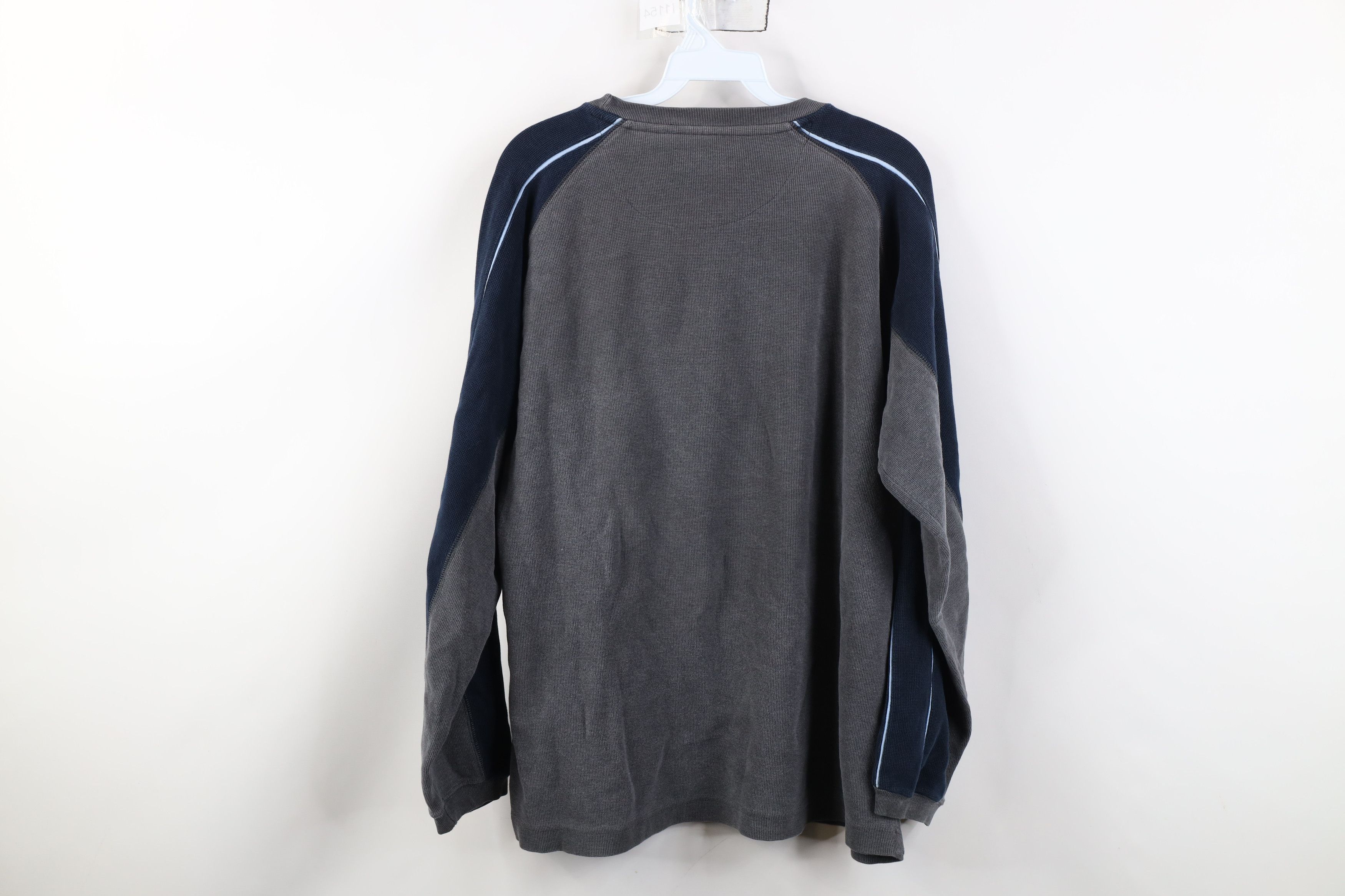 Vintage Vintage 90s Streetwear Waffle Knit Long Sleeve T-Shirt Size US L / EU 52-54 / 3 - 10 Thumbnail