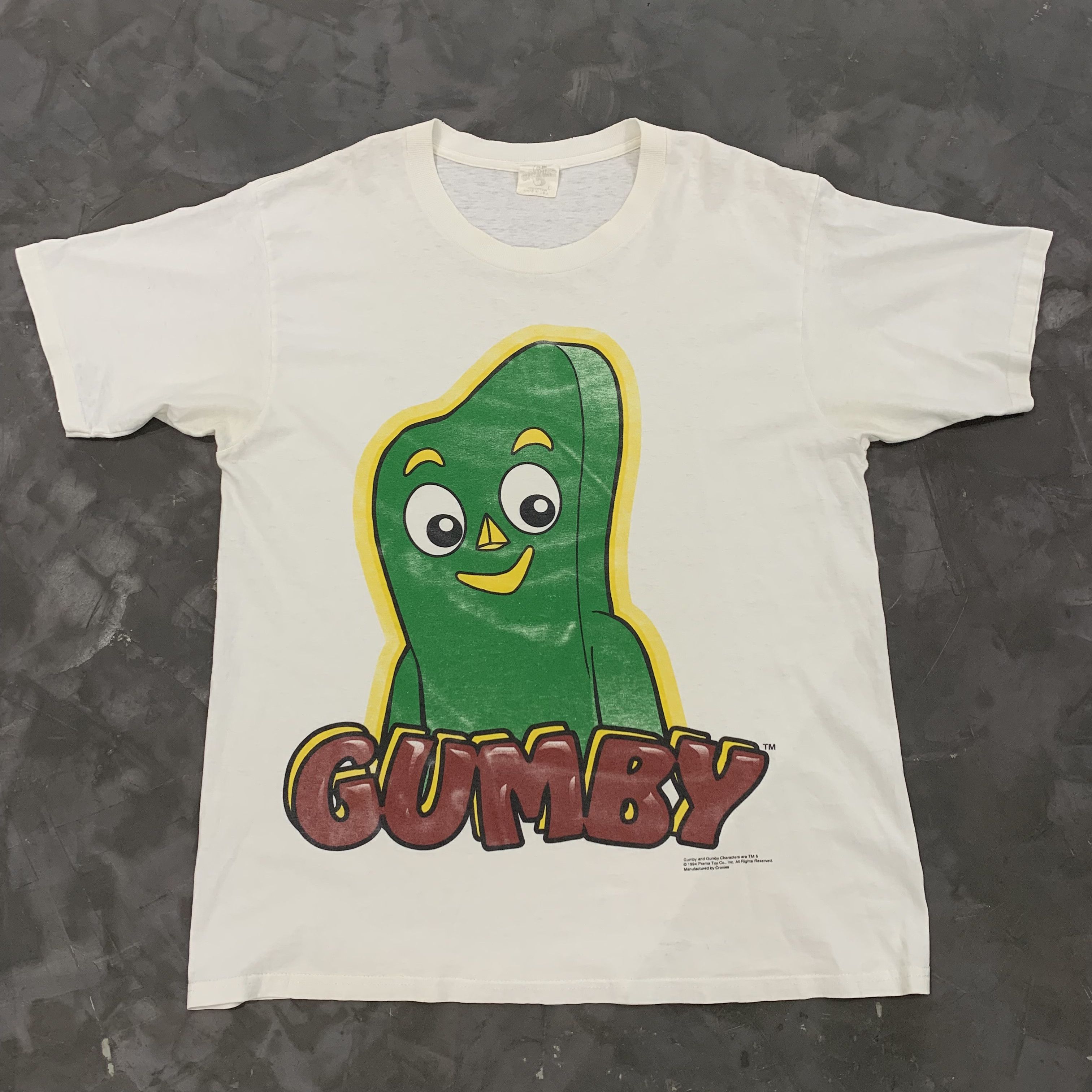 image of Vintage Gumby in White, Men's (Size Large)