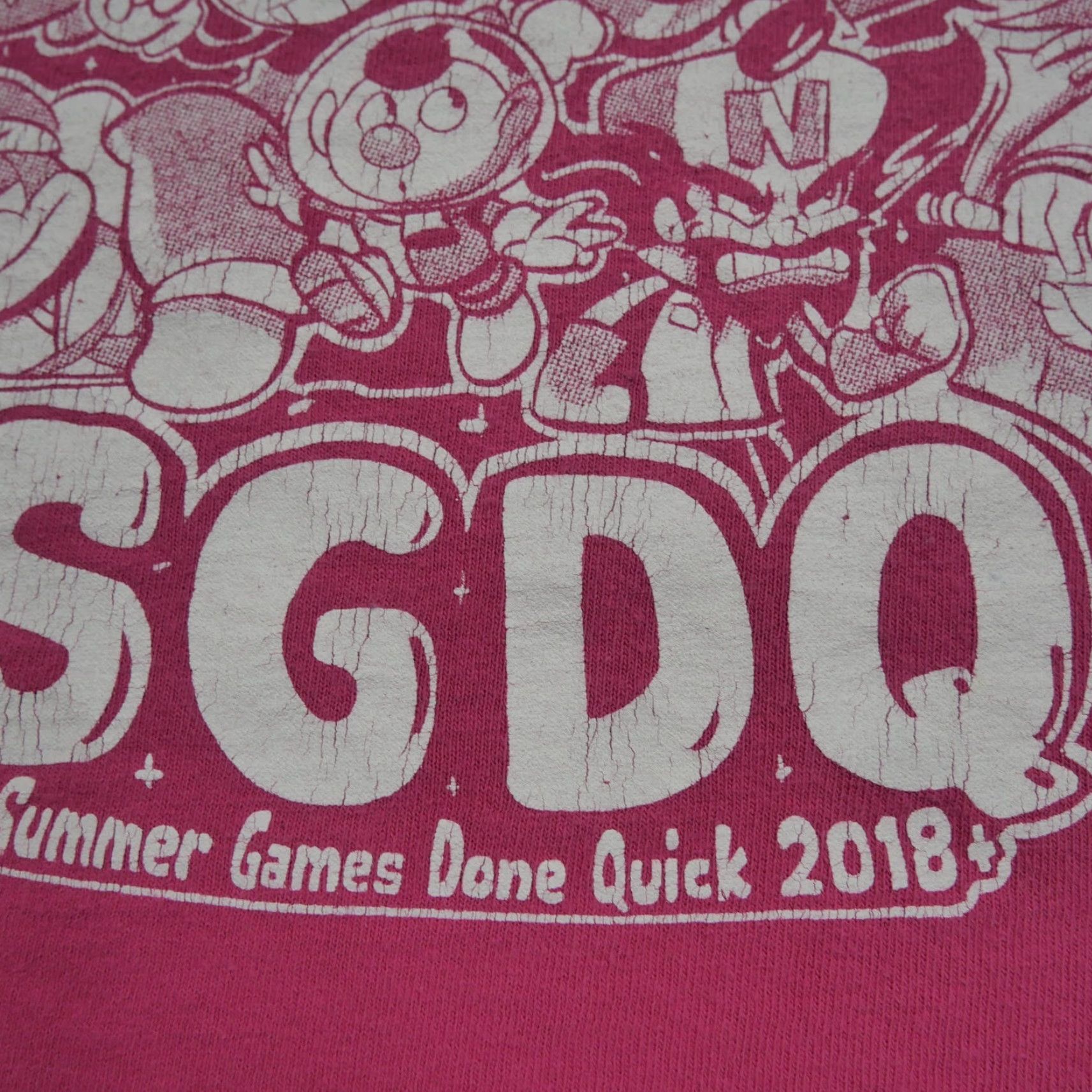 Gildan GDQ SGDQ 2018 T Shirt Adult 3XL XXXL Pink Summer Games Done Quick GDQ Speedrun Shirt Mens T-Shirt) Size US XXL / EU 58 / 5 - 3 Thumbnail