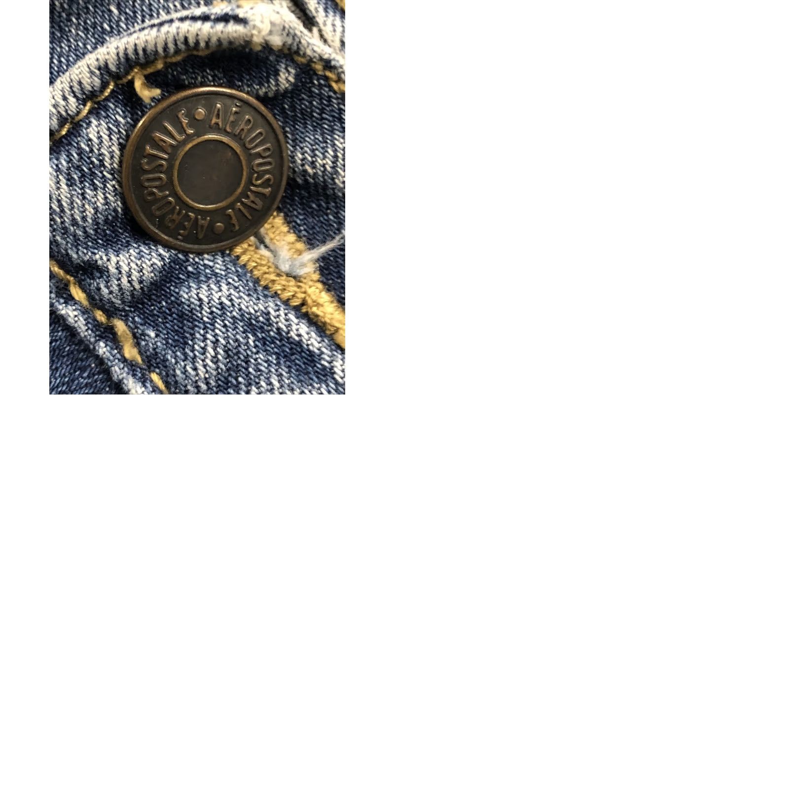 Vintage Aeropostale Skinny Jeans 30x29 Denim Blue Mens Slim Jeans Blue 5-Pocket Denim Cotton Blend Button Zip West Coast Classic Denim Blue Mens Size US 29 - 9 Thumbnail