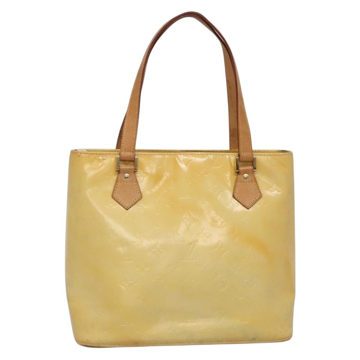 Louis Vuitton LOUIS VUITTON Monogram Vernis Houston Hand Bag Gris M91053 Size ONE SIZE - 1 Thumbnail