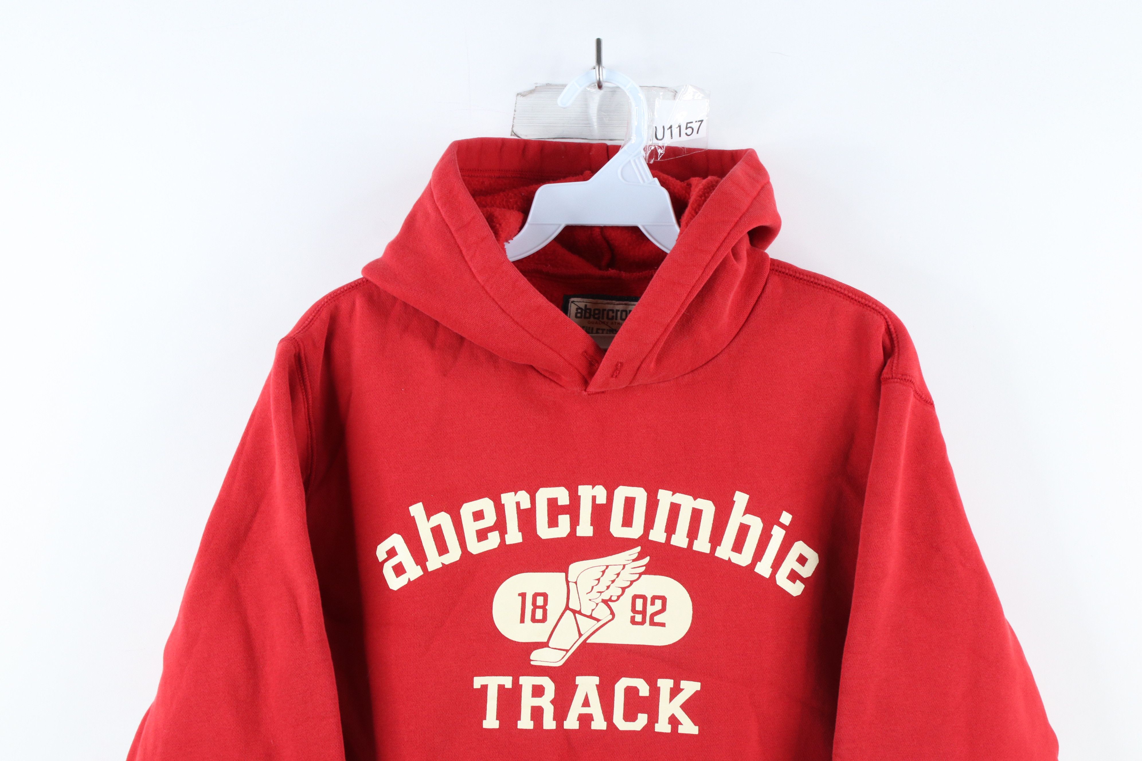 Abercrombie & Fitch × Vintage Vintage Abercrombie & Fitch Track Shoe Heavyweight Hoodie Size L / US 10 / IT 46 - 2 Thumbnail