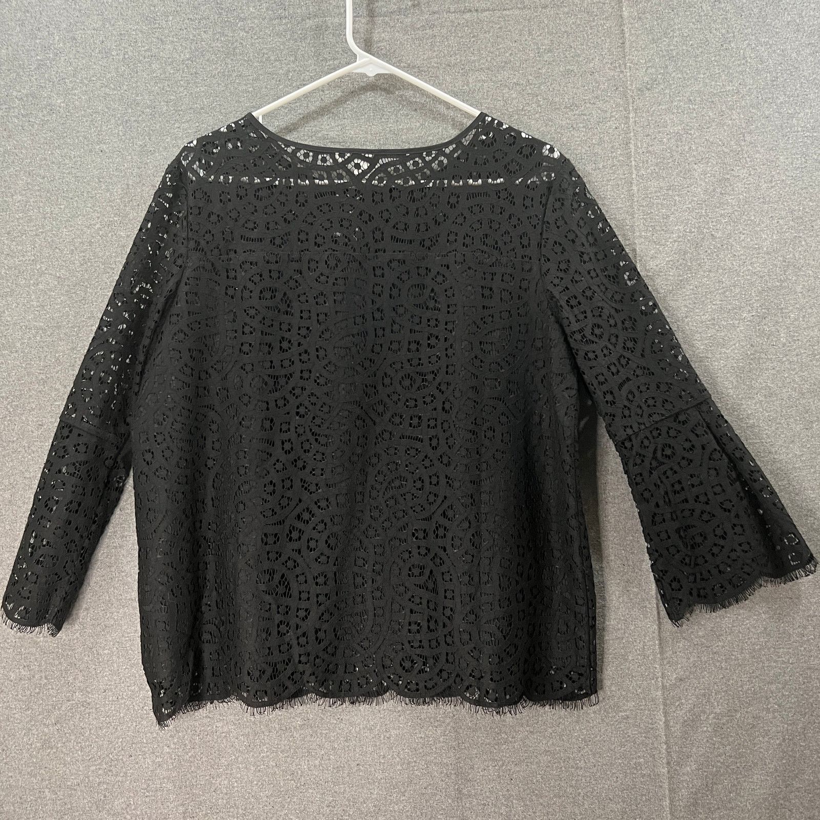 Gap Gap Black Lace Shirt Women Size M Casual Top Shirt Ladies Size M / US 6-8 / IT 42-44 - 2 Thumbnail