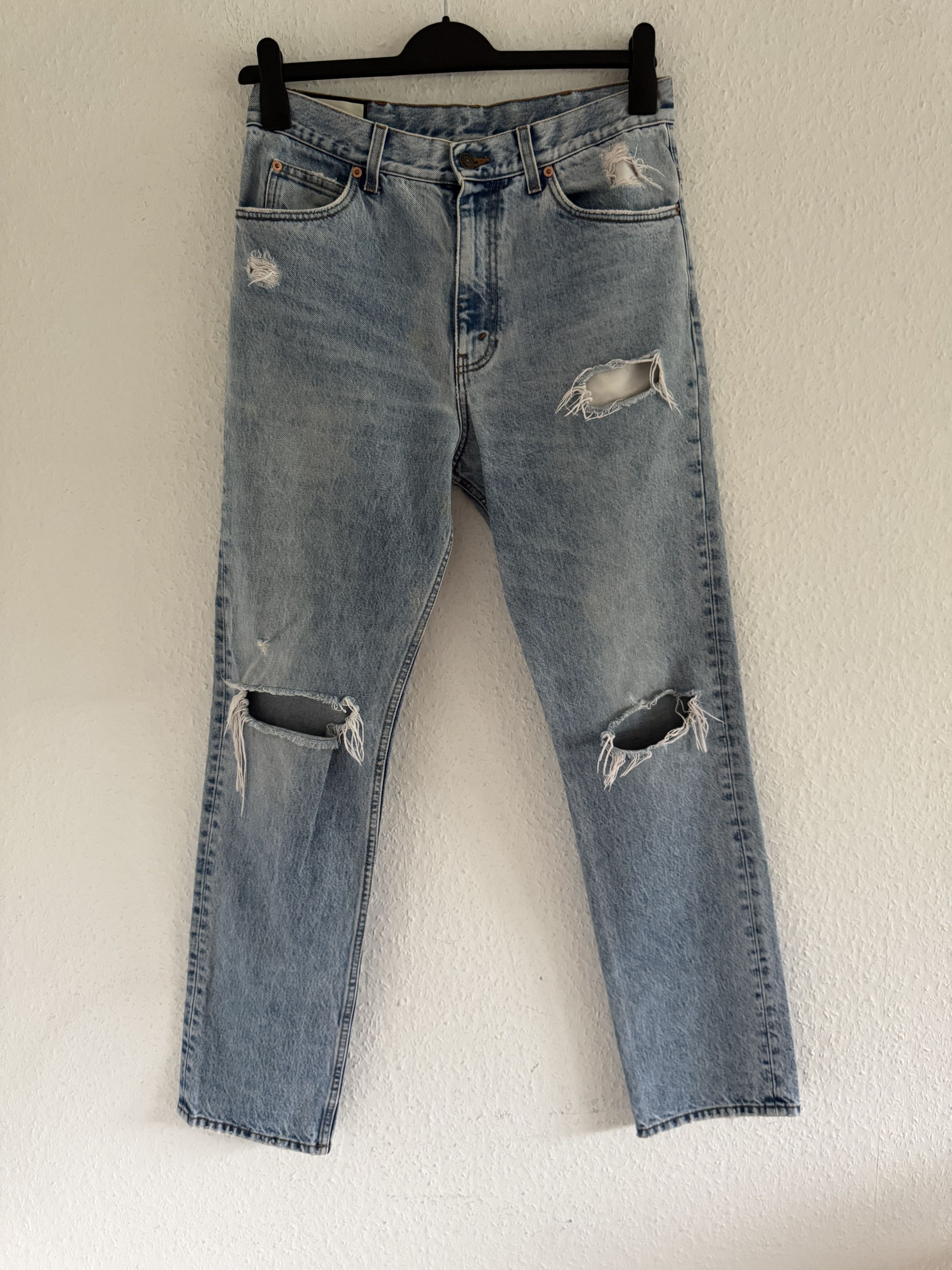 Gucci Denim Pants with Distressed Detailing Size US 33 - 1 Thumbnail